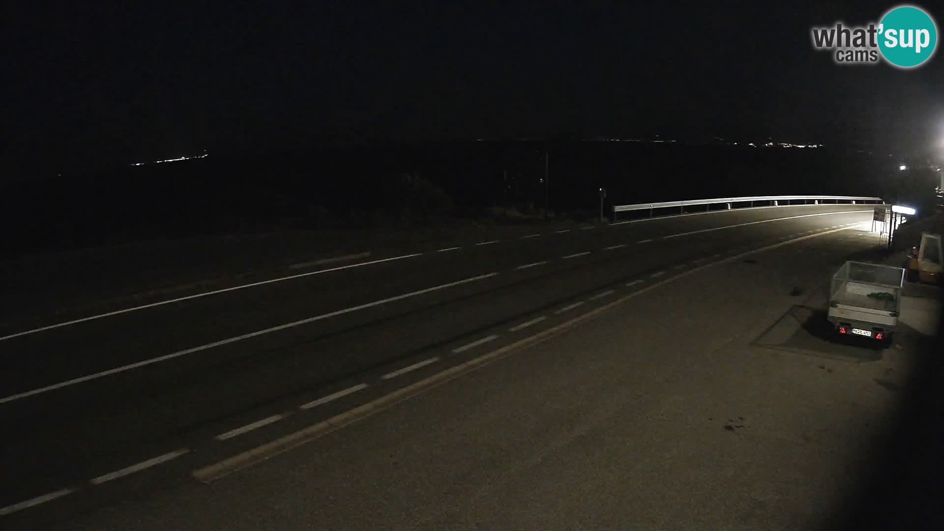 Webcam Adria-Autobahn D8 bei SENJ – Blick auf die Insel KRK