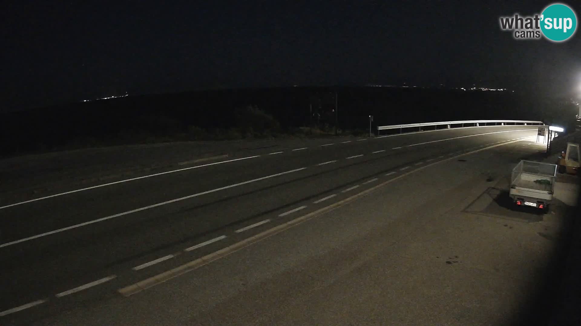 Webcam Adria-Autobahn D8 bei SENJ – Blick auf die Insel KRK