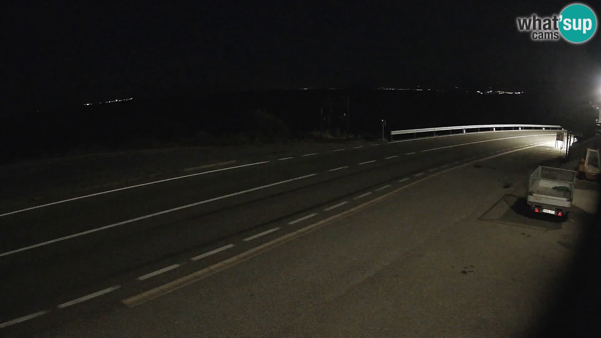 Webcam Adria-Autobahn D8 bei SENJ – Blick auf die Insel KRK