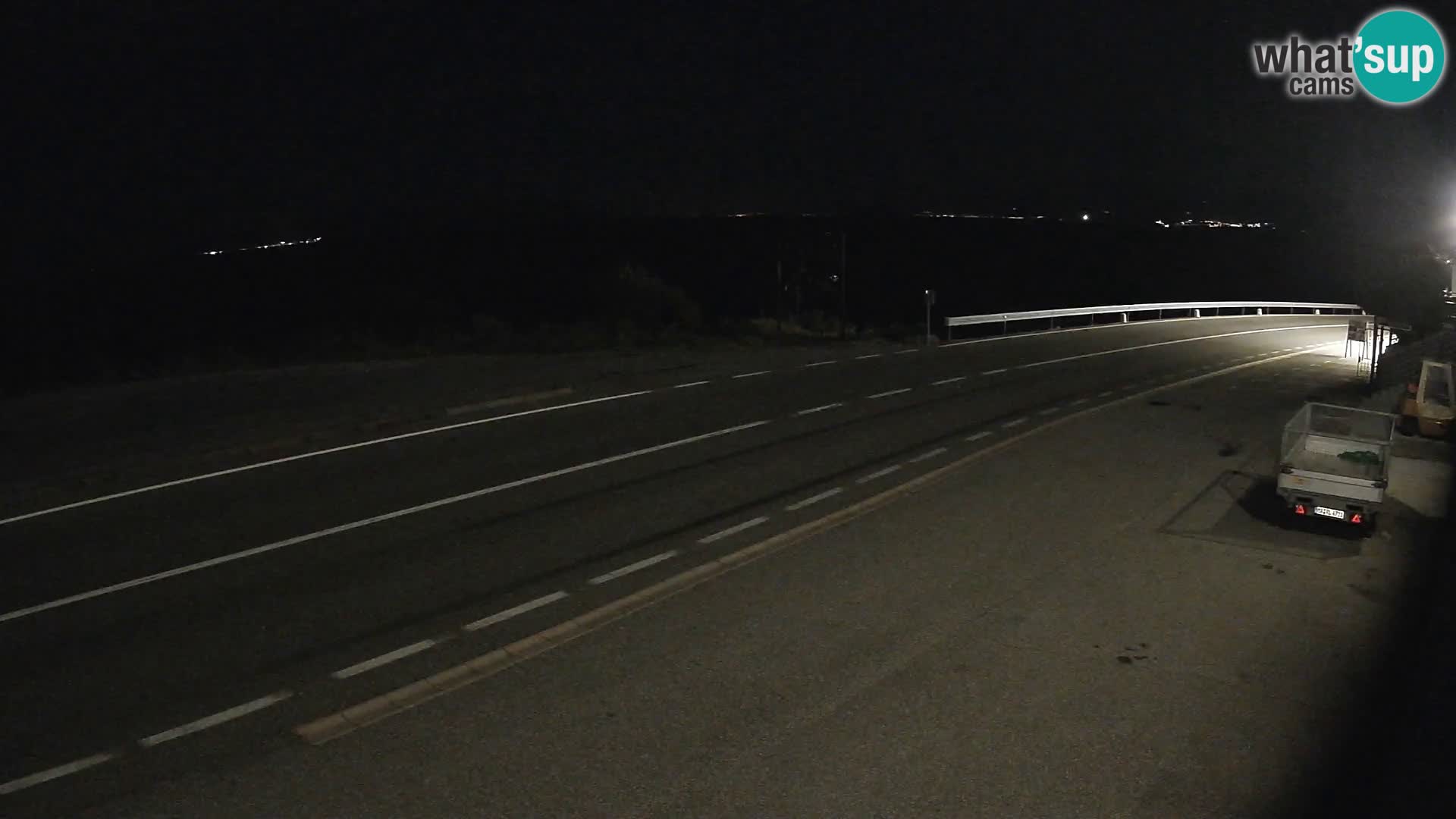 Webcam Adria-Autobahn D8 bei SENJ – Blick auf die Insel KRK