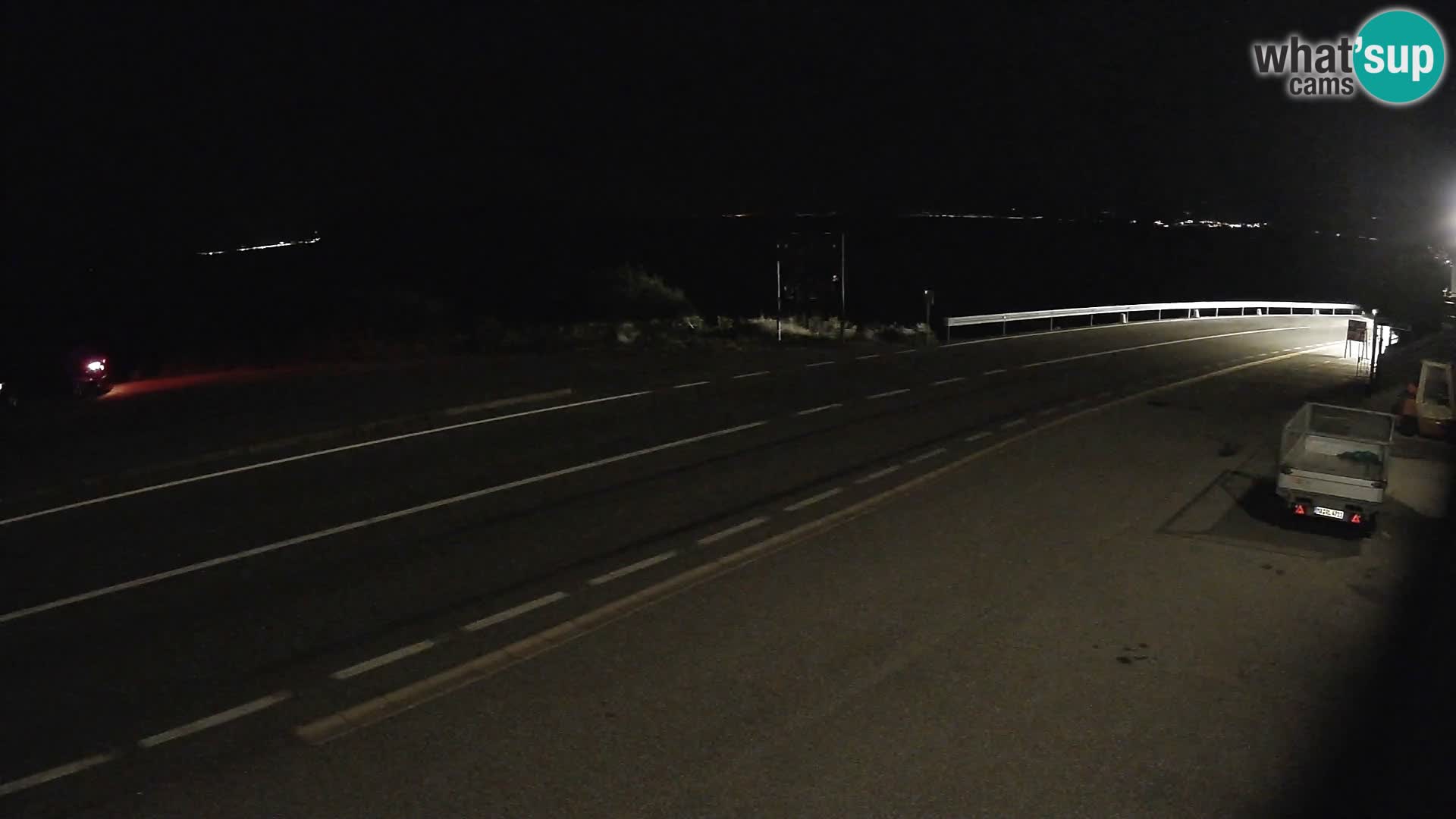 Webcam autoroute Adriatique D8 près de SENJ – vue sur l’île de KRK