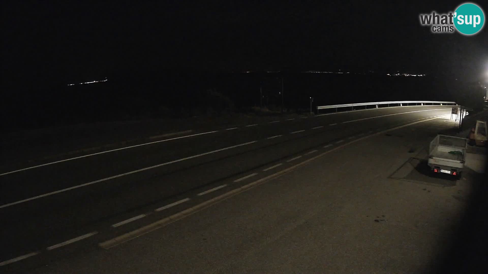 Webcam autoroute Adriatique D8 près de SENJ – vue sur l’île de KRK