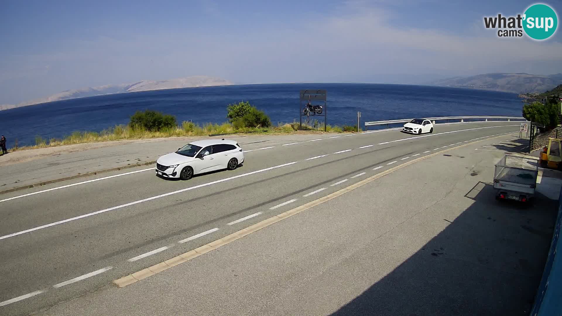 Webcam statale Adriatica D8 vicino SEGNA – Panorama su VEGLIA