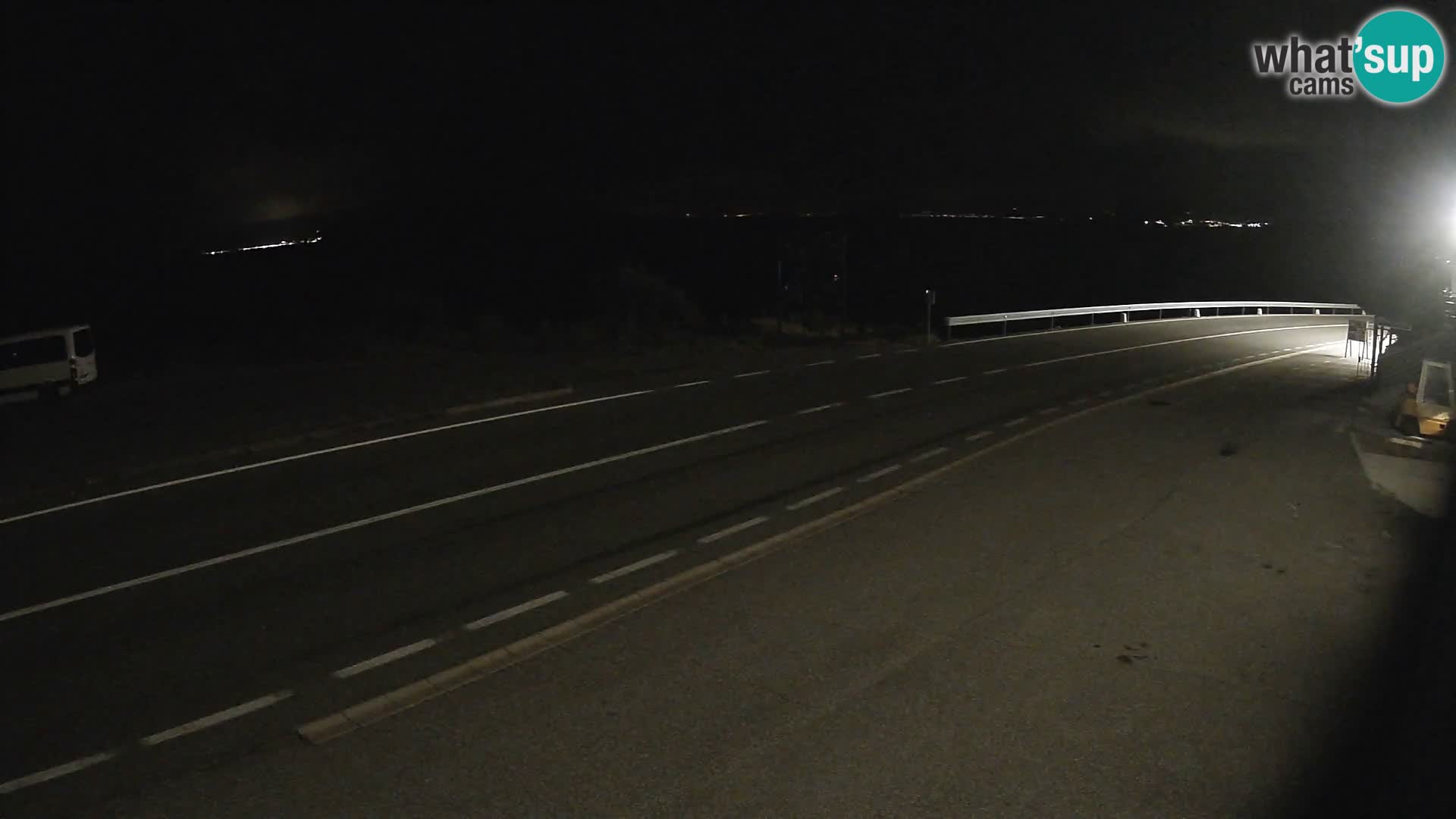 Webcam statale Adriatica D8 vicino SEGNA – Panorama su VEGLIA