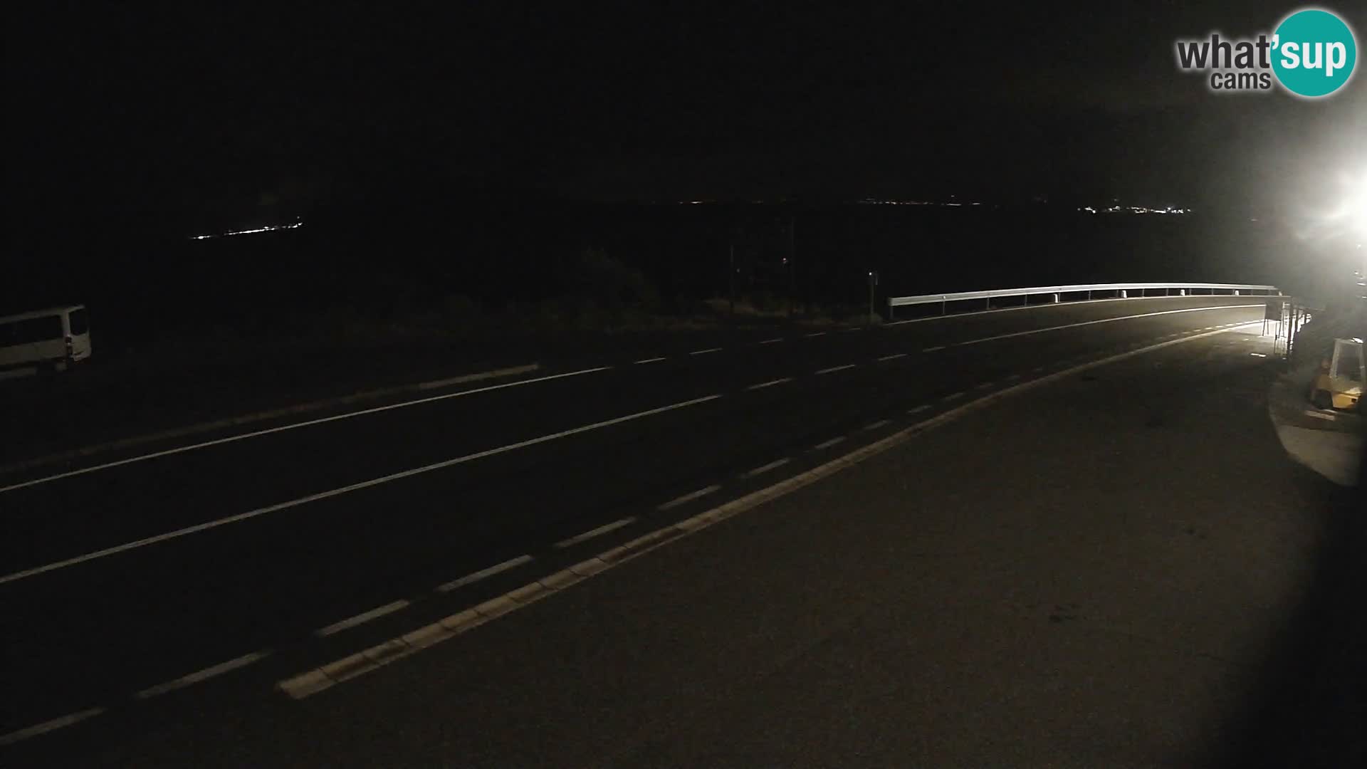 Webcam Adria-Autobahn D8 bei SENJ – Blick auf die Insel KRK