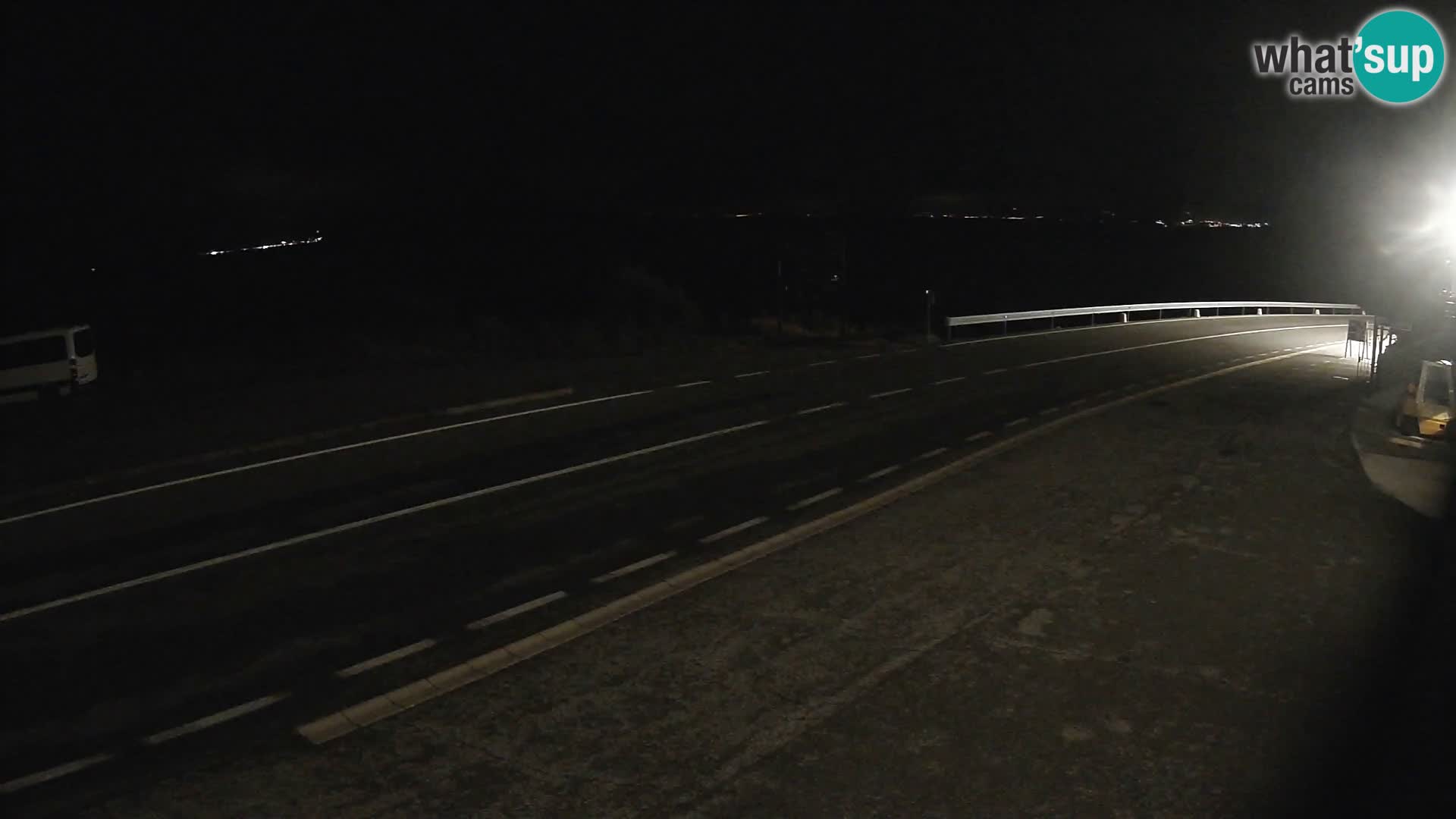 Webcam Adriatic highway D8 near SENJ – view to KRK island