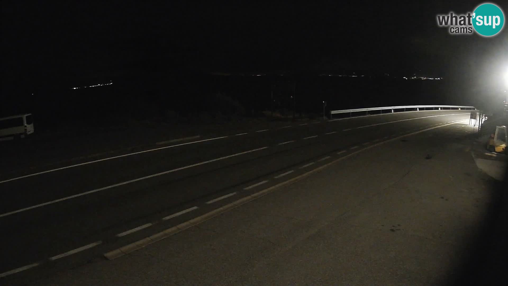 Webcam Adria-Autobahn D8 bei SENJ – Blick auf die Insel KRK