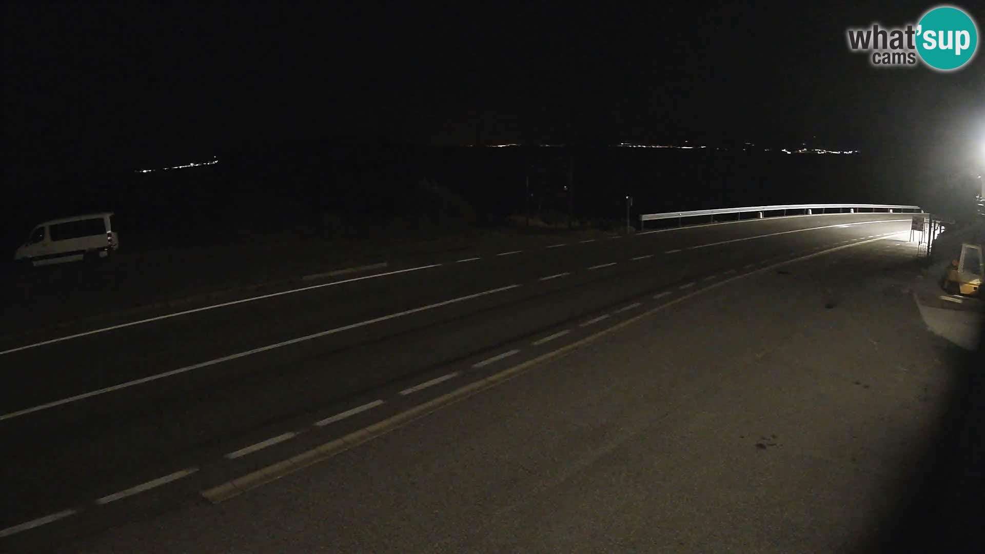 Webcam Adria-Autobahn D8 bei SENJ – Blick auf die Insel KRK
