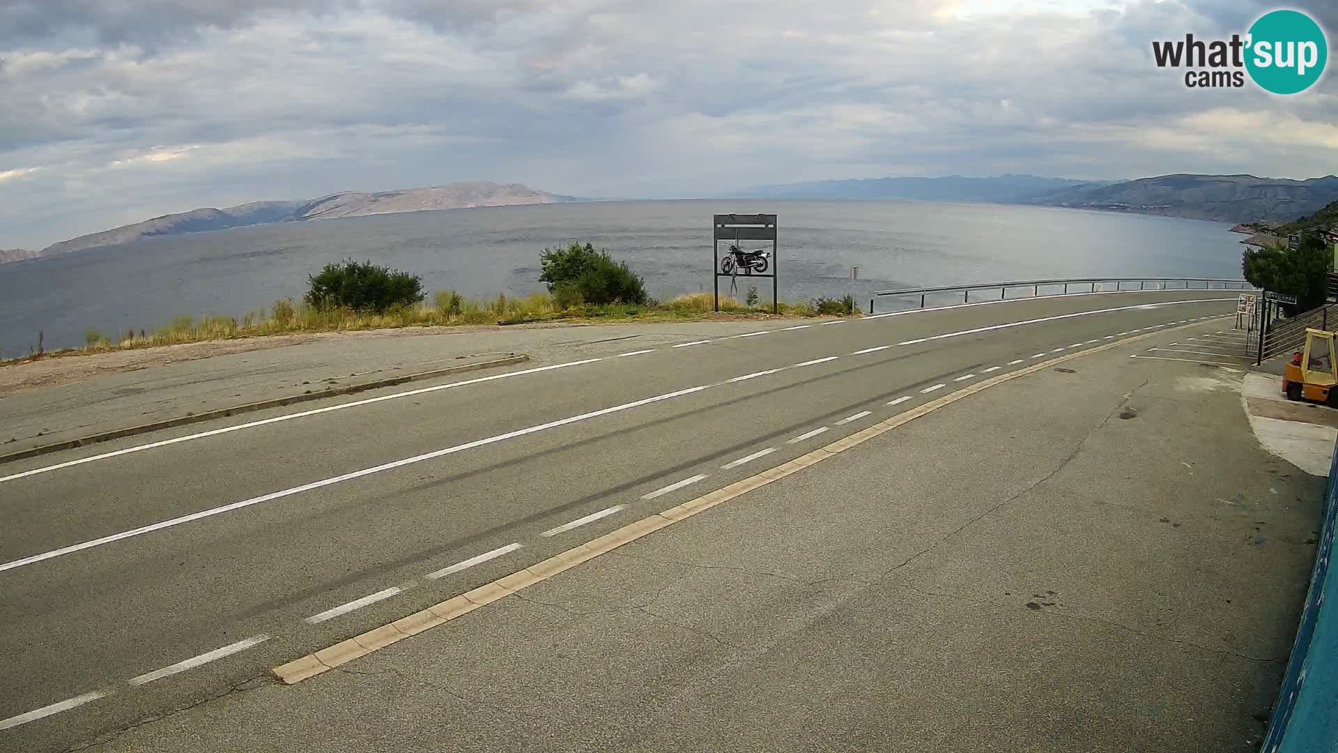 Webcam statale Adriatica D8 vicino SEGNA – Panorama su VEGLIA