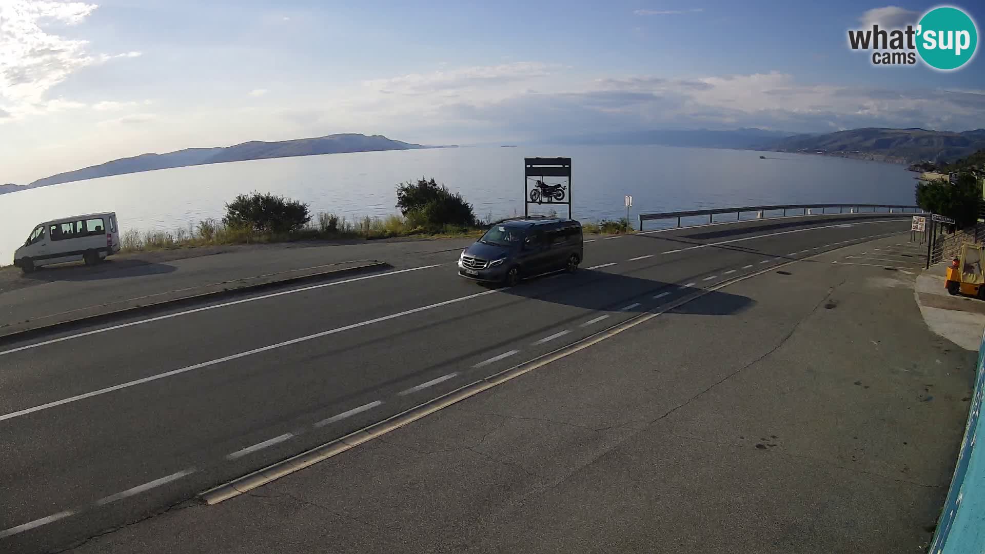 Webcam statale Adriatica D8 vicino SEGNA – Panorama su VEGLIA