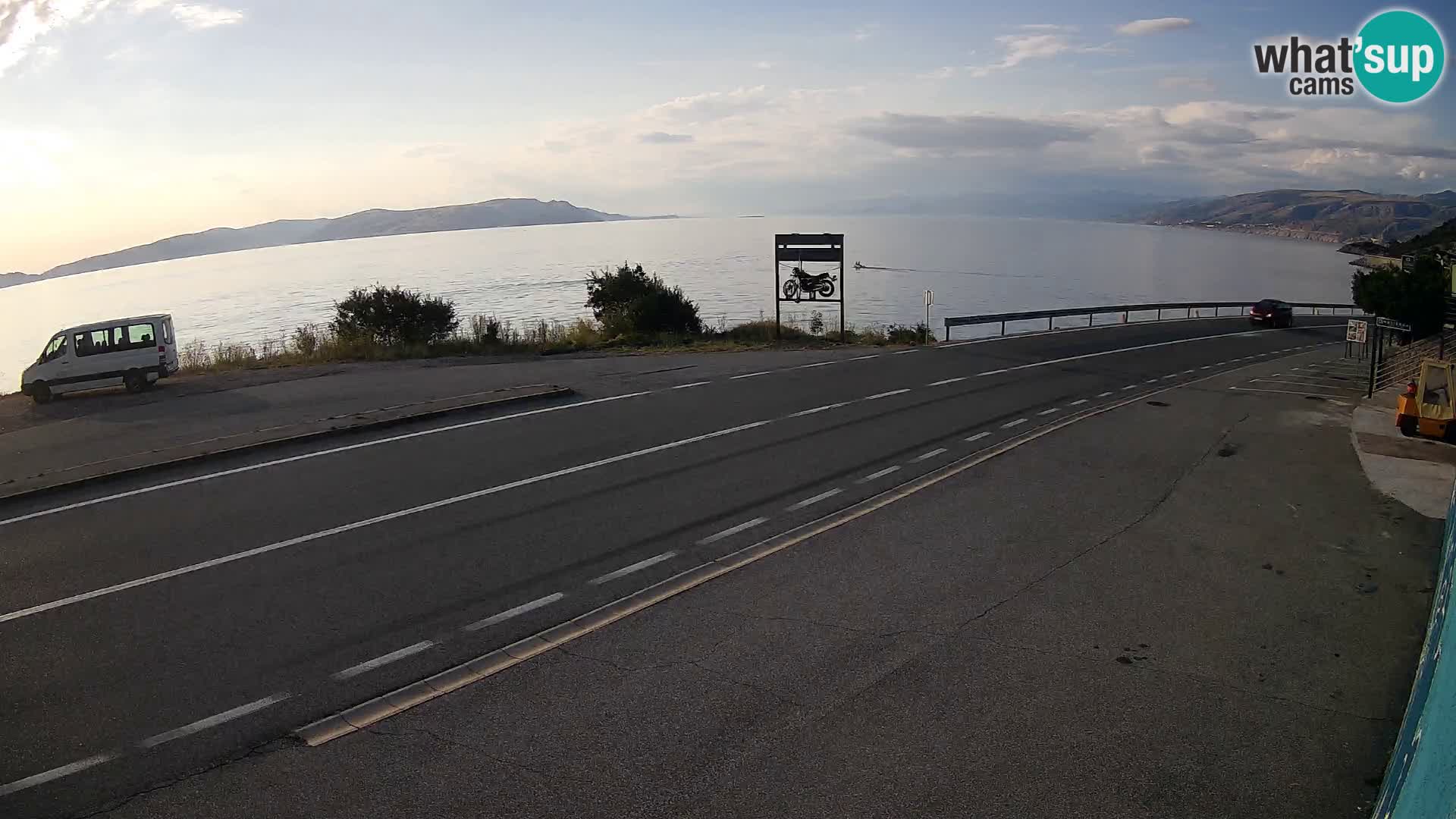 Webcam statale Adriatica D8 vicino SEGNA – Panorama su VEGLIA