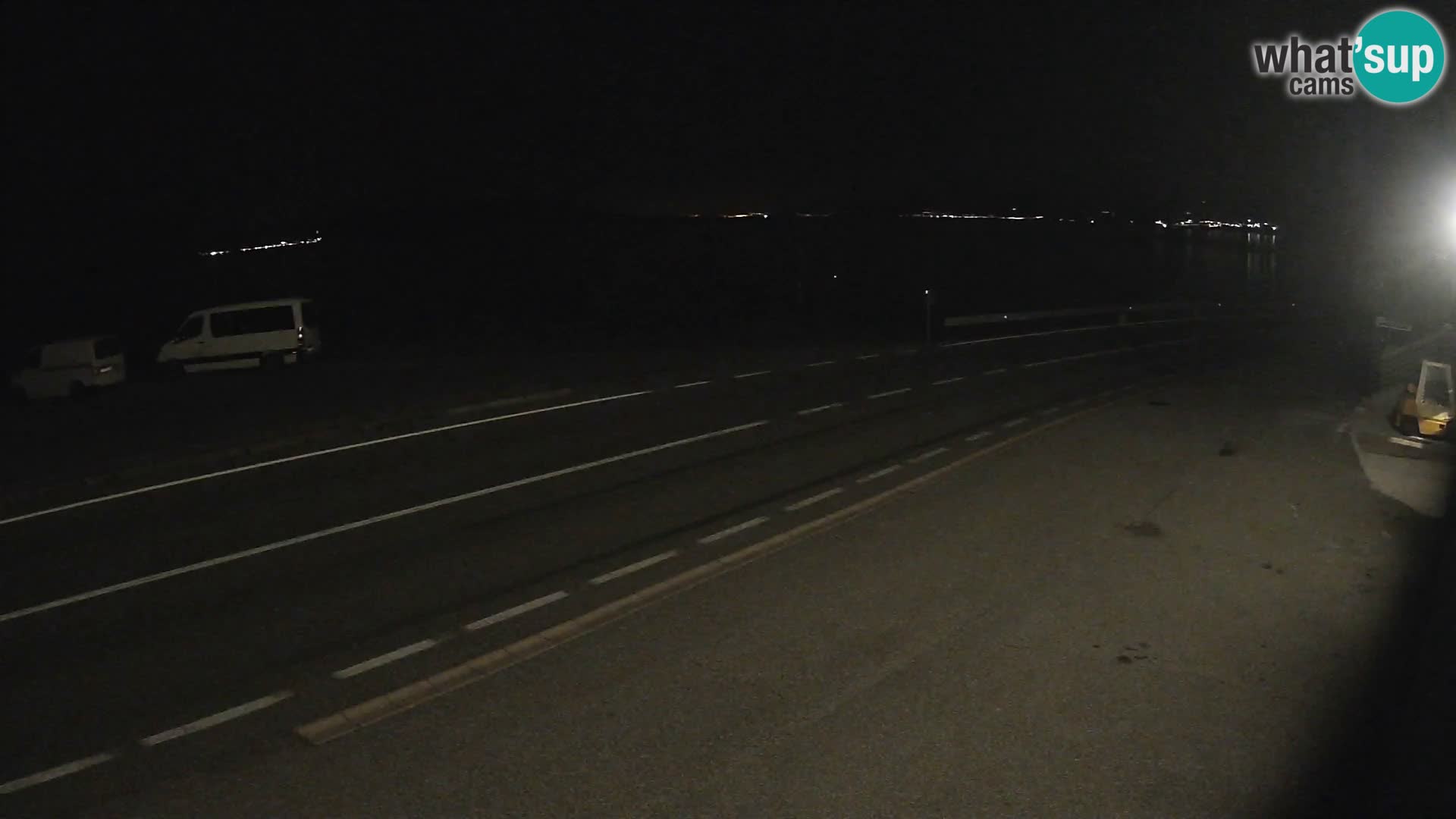 Webcam autopista adriática D8 cerca de SENJ – vista de la isla de KRK