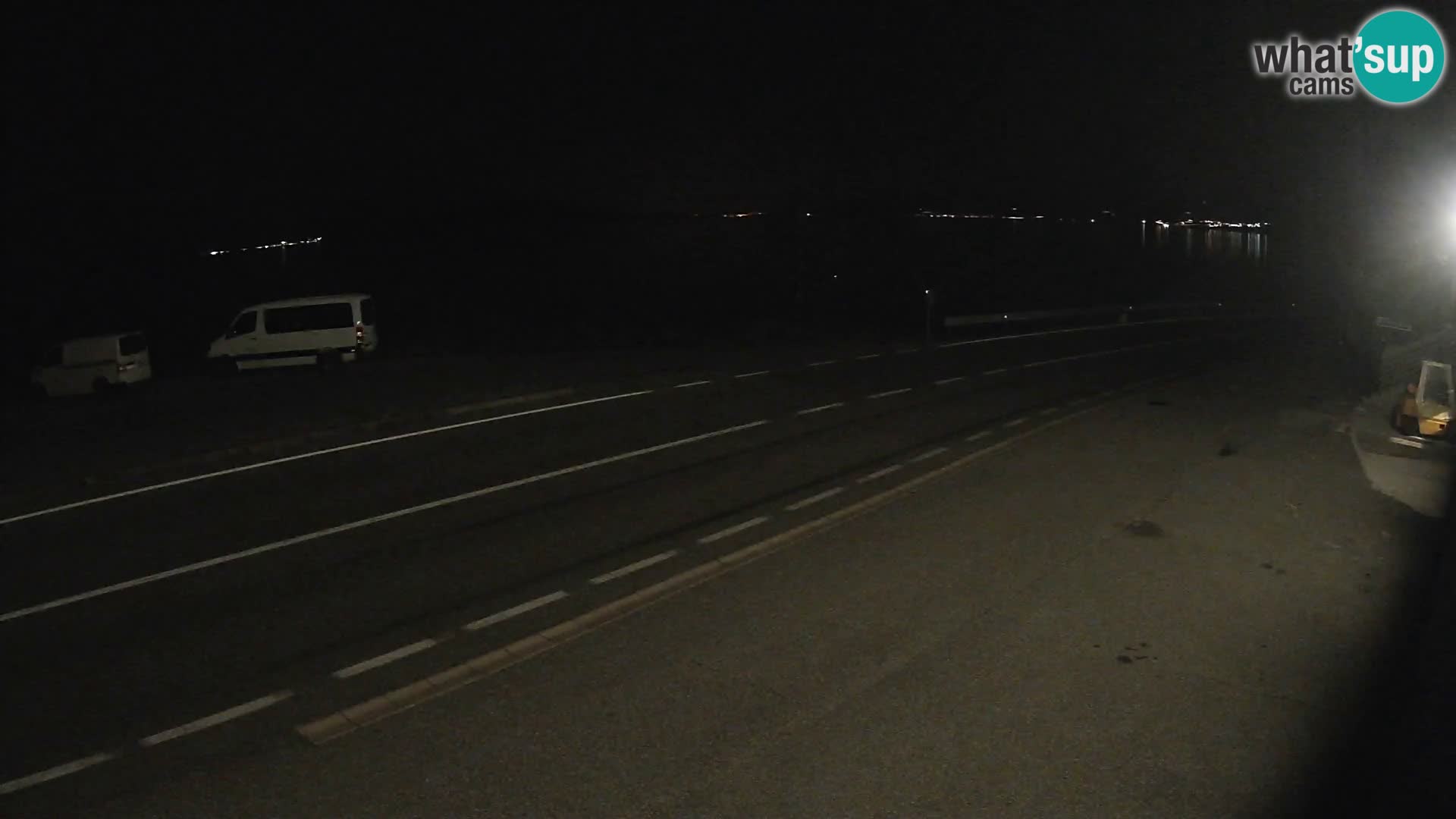 Webcam Adria-Autobahn D8 bei SENJ – Blick auf die Insel KRK