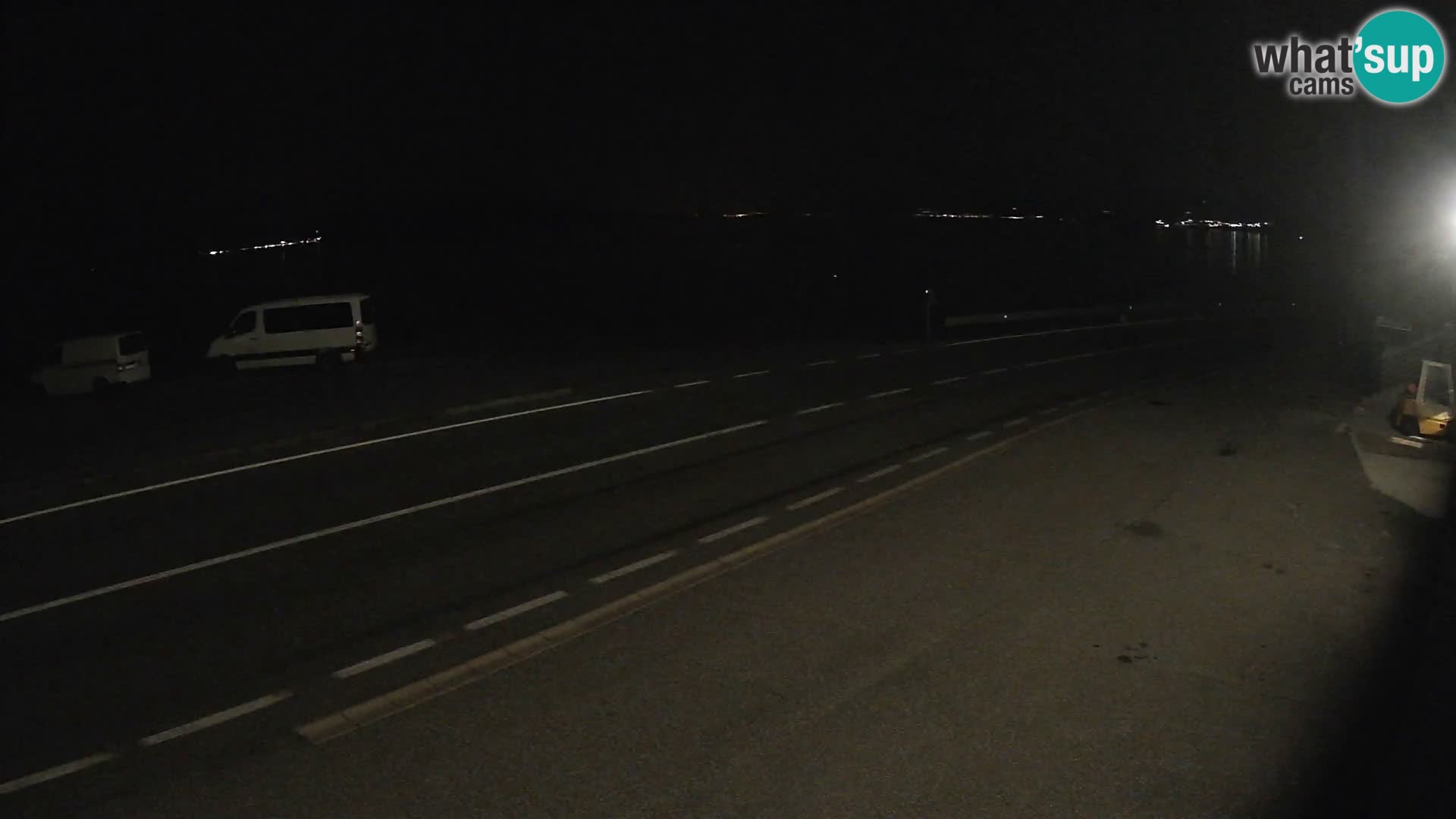 Webcam autoroute Adriatique D8 près de SENJ – vue sur l’île de KRK