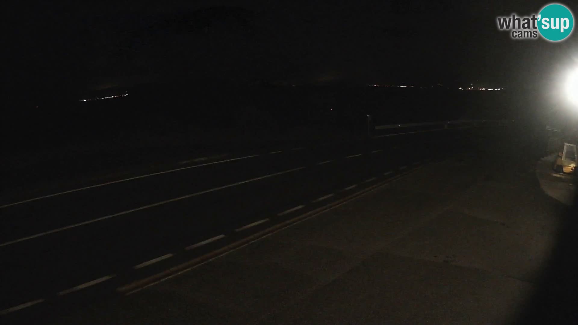 Webcam Adriatic highway D8 near SENJ – view to KRK island