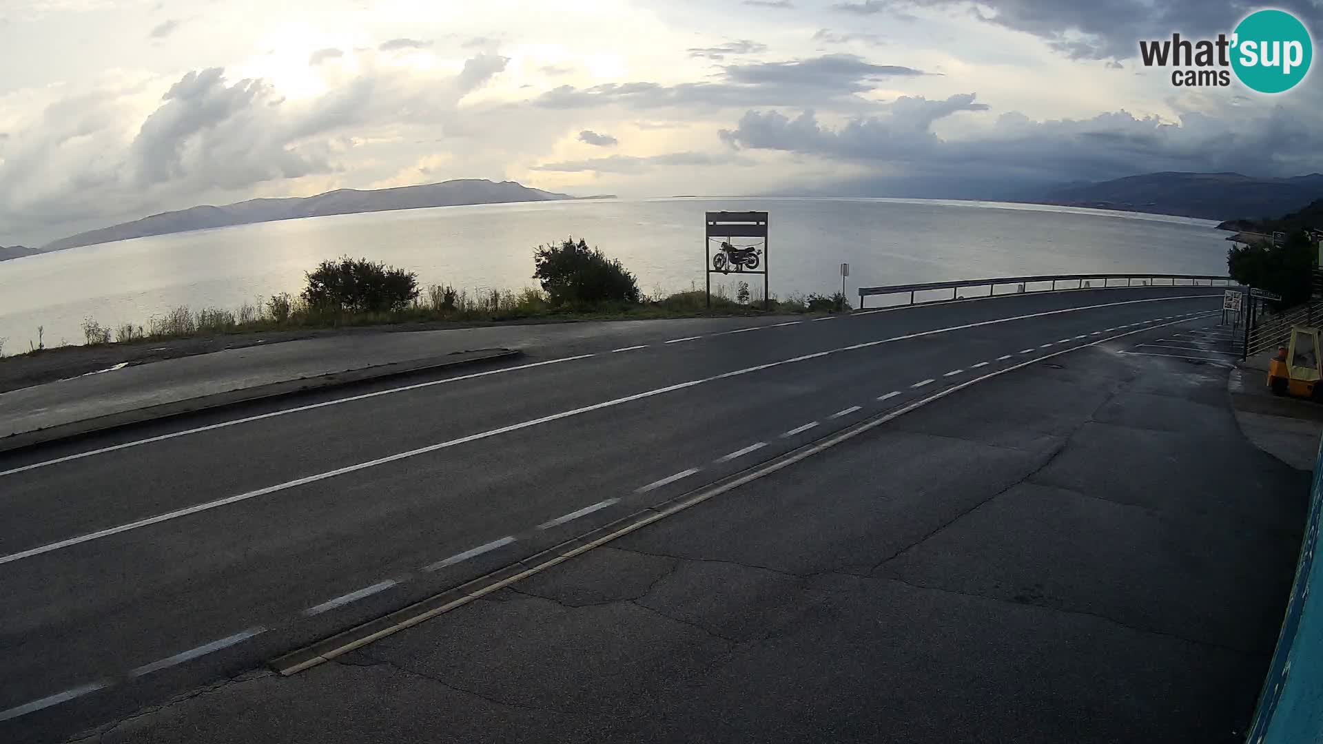 Webcam statale Adriatica D8 vicino SEGNA – Panorama su VEGLIA