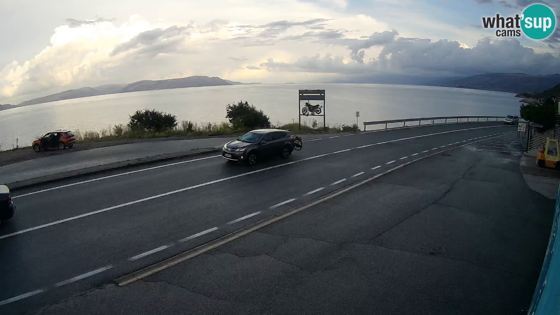 Webcam statale Adriatica D8 vicino SEGNA – Panorama su VEGLIA