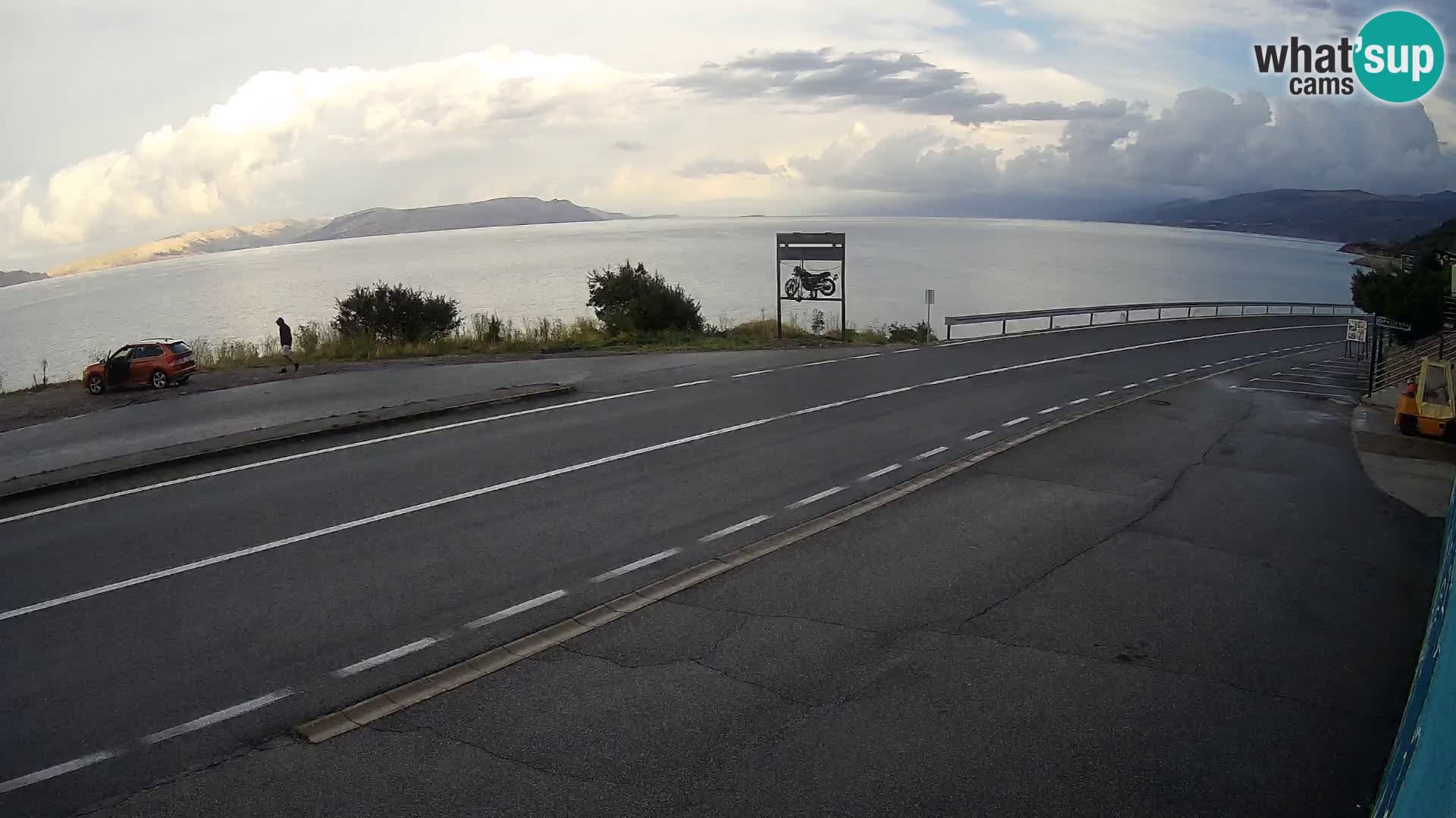 Webcam statale Adriatica D8 vicino SEGNA – Panorama su VEGLIA