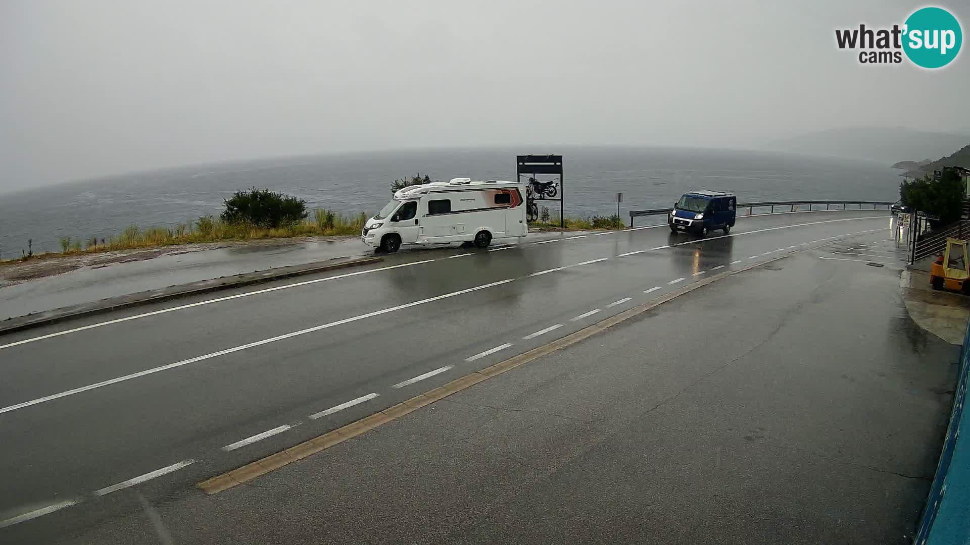 Webcam statale Adriatica D8 vicino SEGNA – Panorama su VEGLIA