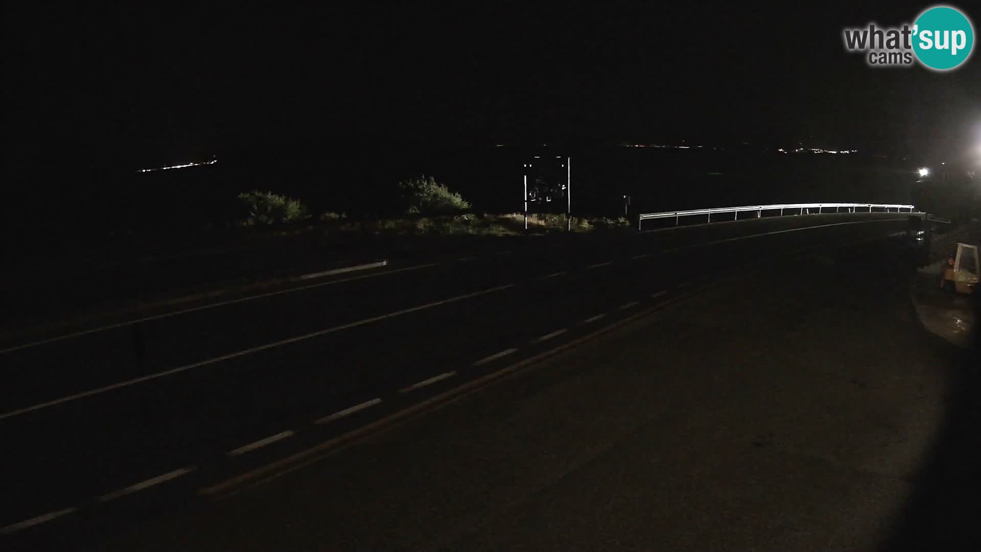 Webcam autopista adriática D8 cerca de SENJ – vista de la isla de KRK