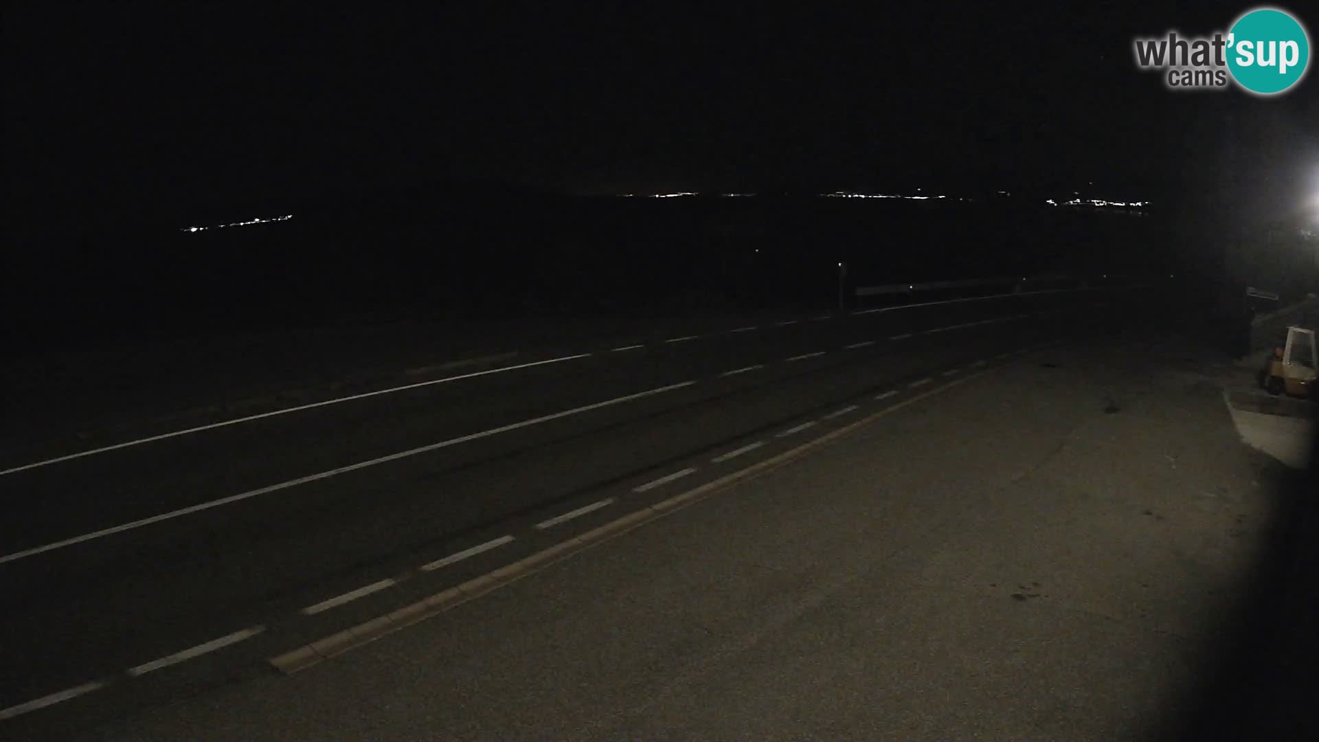 Webcam autoroute Adriatique D8 près de SENJ – vue sur l’île de KRK