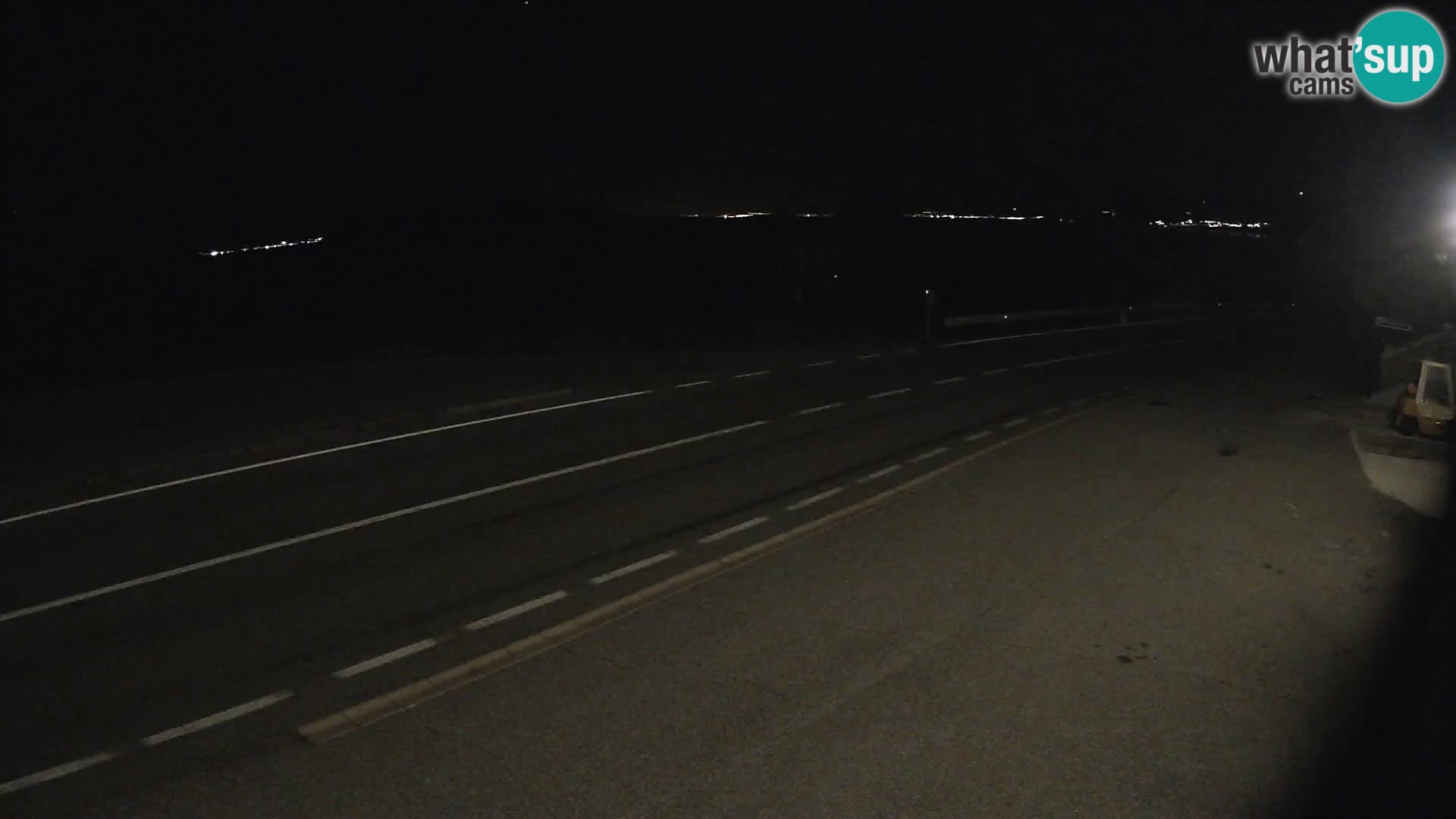 Webcam autoroute Adriatique D8 près de SENJ – vue sur l’île de KRK