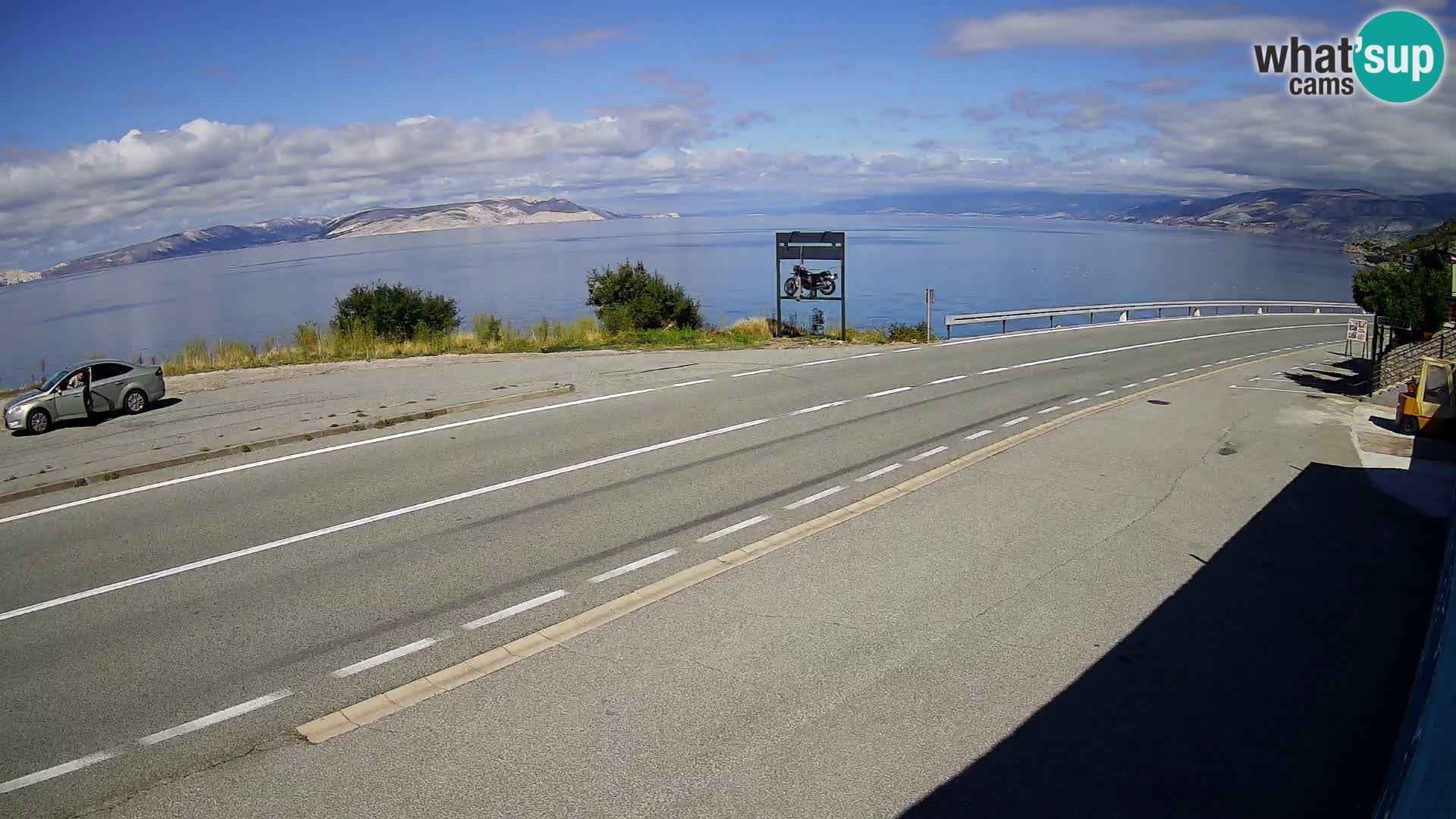 Webcam statale Adriatica D8 vicino SEGNA – Panorama su VEGLIA