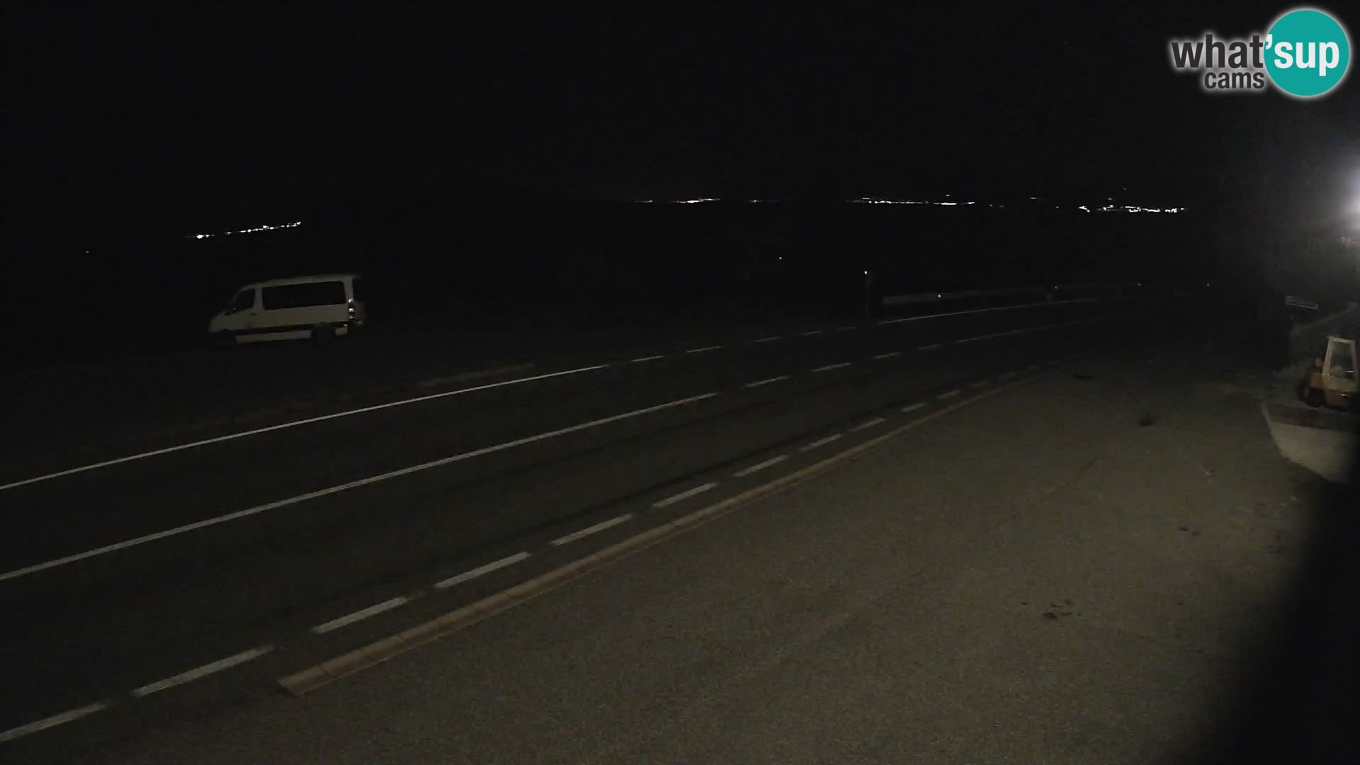 Webcam autoroute Adriatique D8 près de SENJ – vue sur l’île de KRK