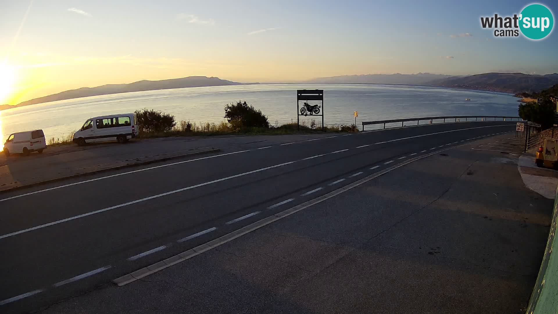 Webcam statale Adriatica D8 vicino SEGNA – Panorama su VEGLIA