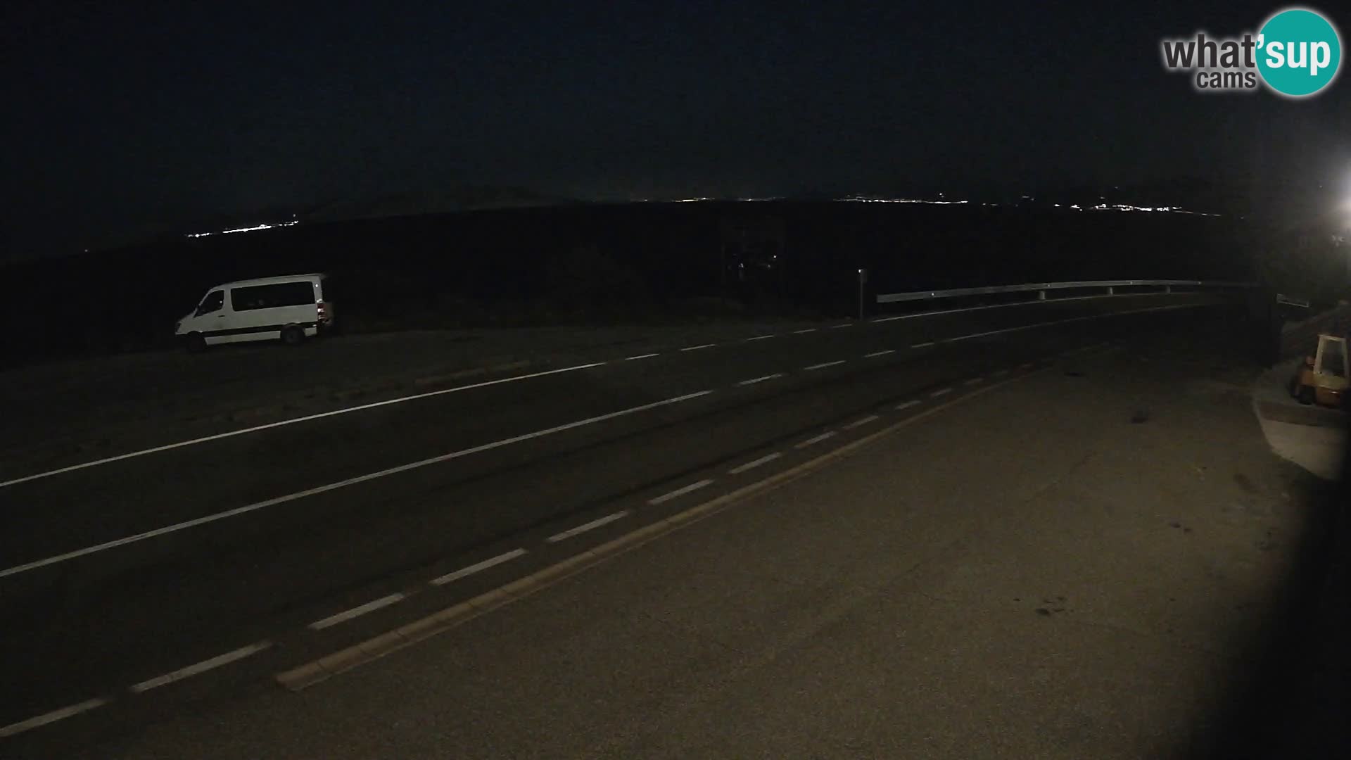 Webcam Adriatic highway D8 near SENJ – view to KRK island