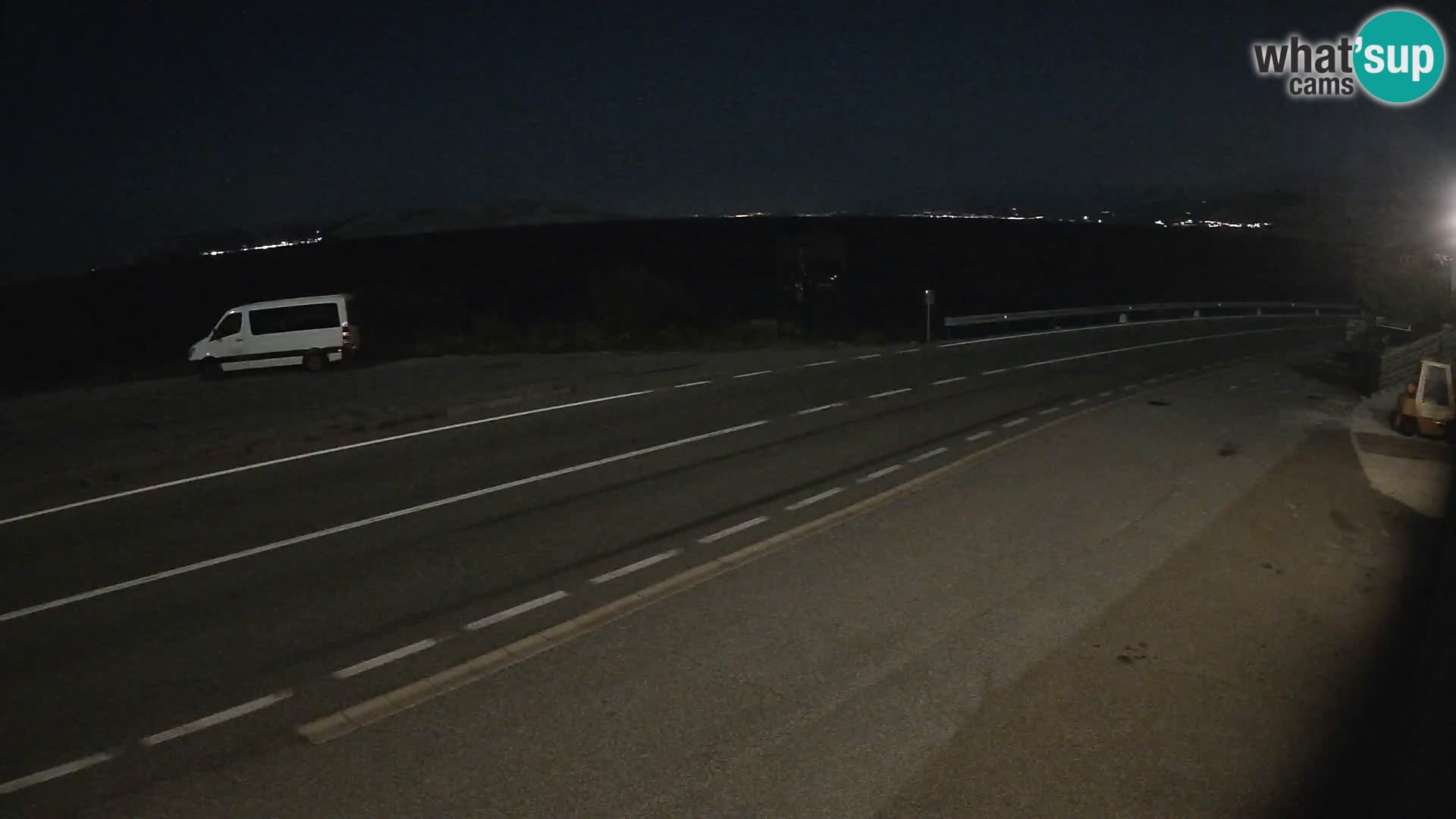 Webcam Adriatic highway D8 near SENJ – view to KRK island