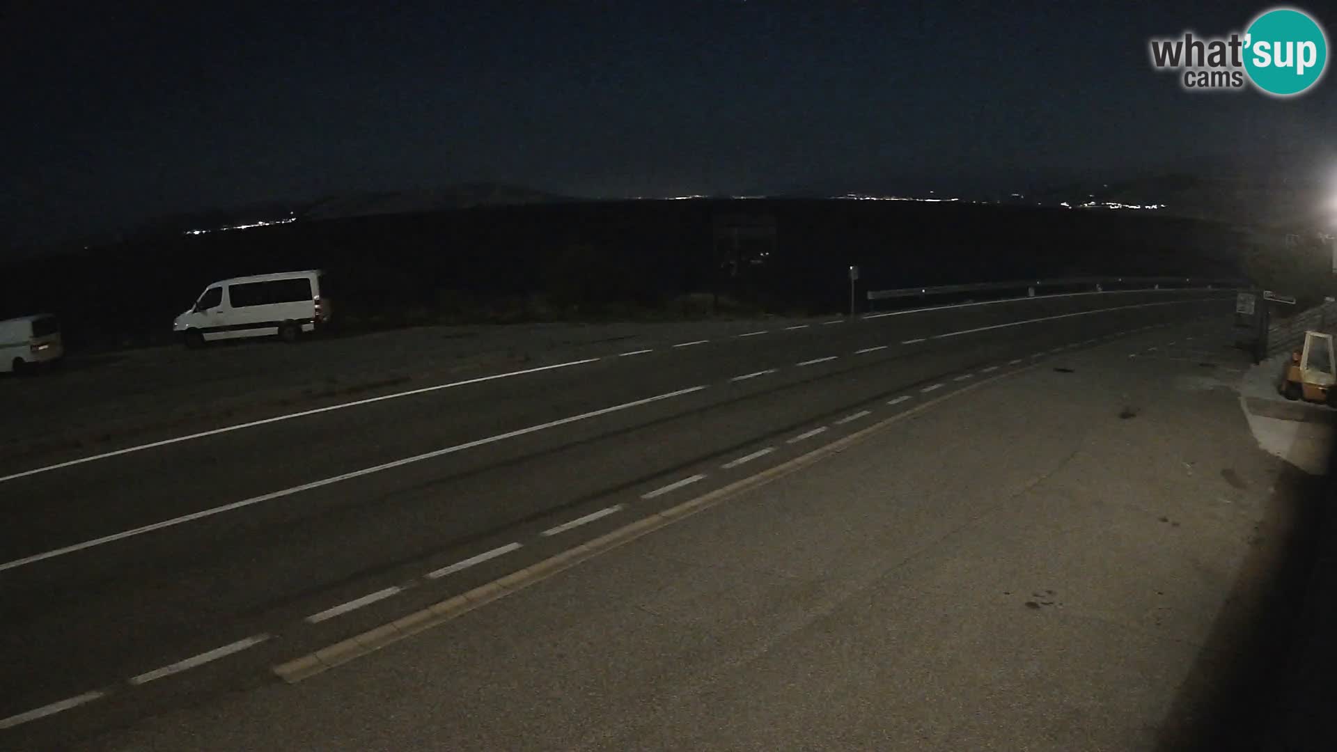 Webcam Adriatic highway D8 near SENJ – view to KRK island