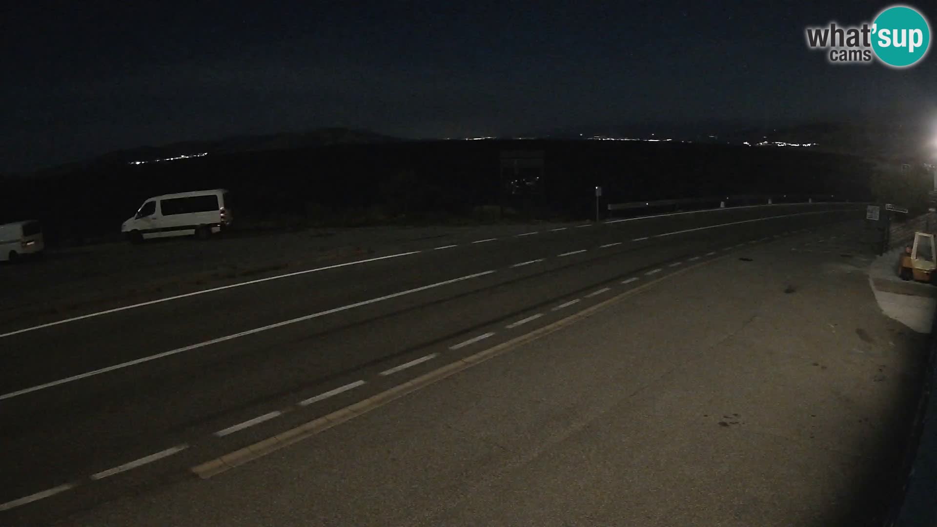 Webcam autoroute Adriatique D8 près de SENJ – vue sur l’île de KRK