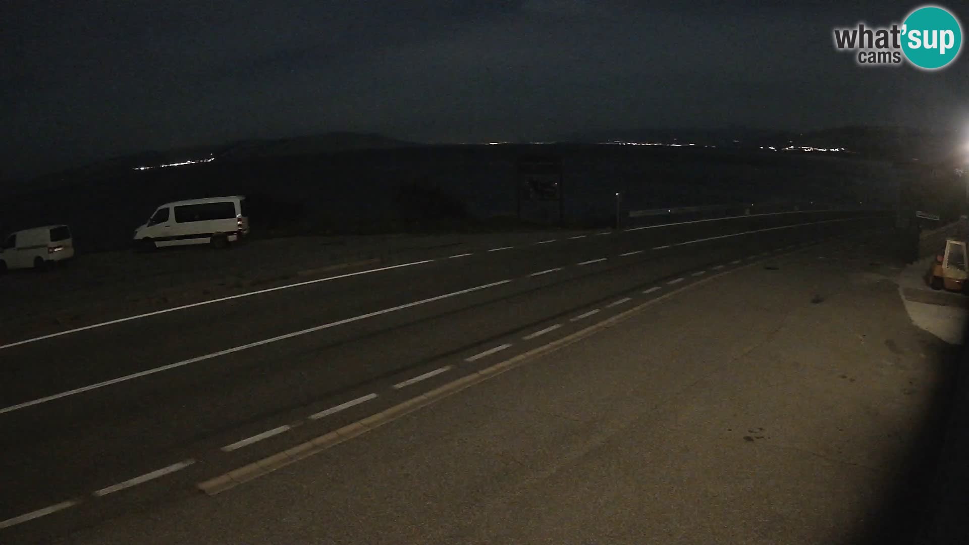 Webcam Adriatic highway D8 near SENJ – view to KRK island