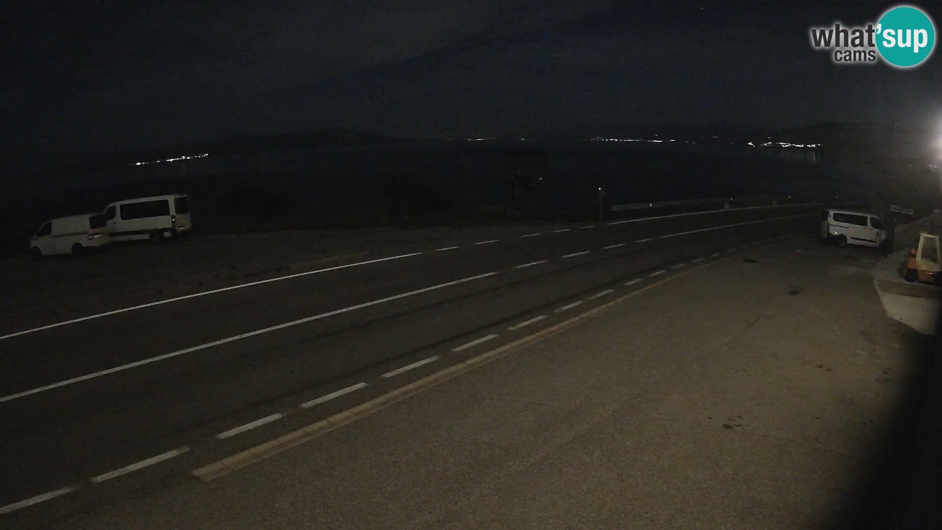 Webcam Adriatic highway D8 near SENJ – view to KRK island