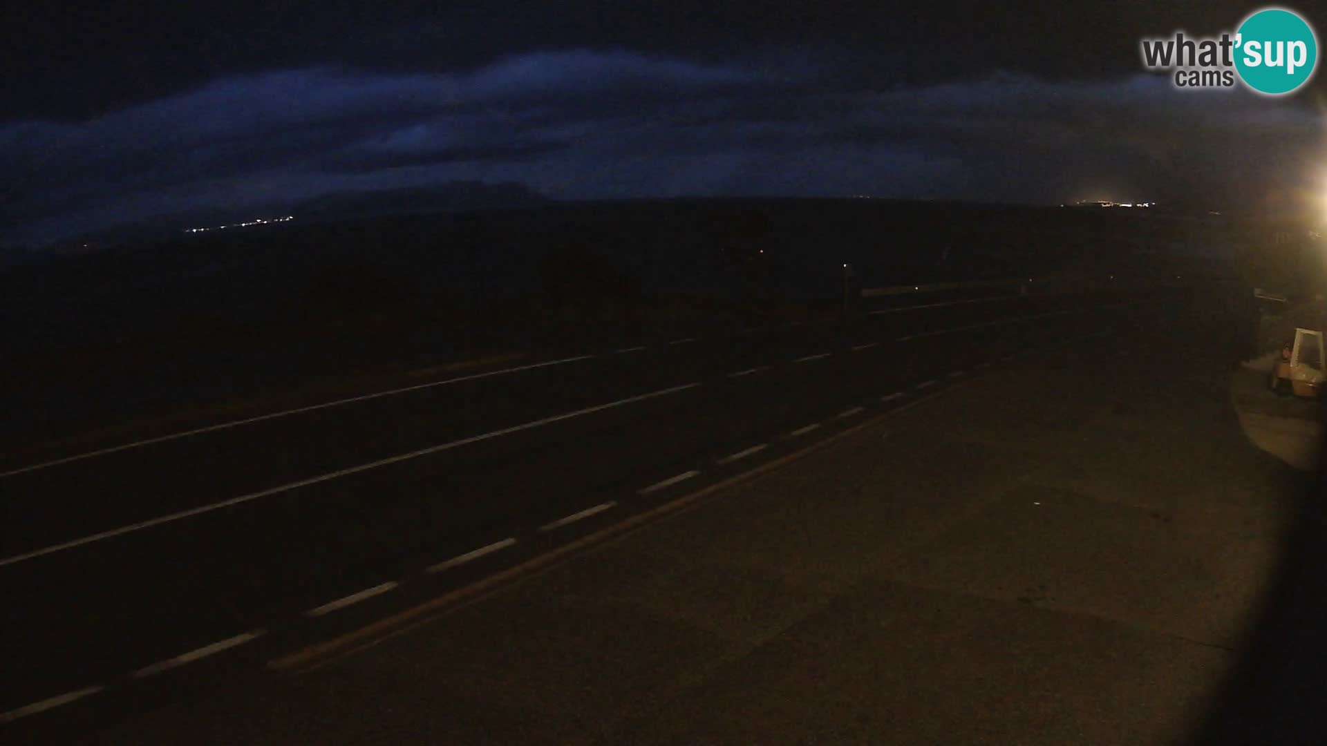 Webcam autoroute Adriatique D8 près de SENJ – vue sur l’île de KRK