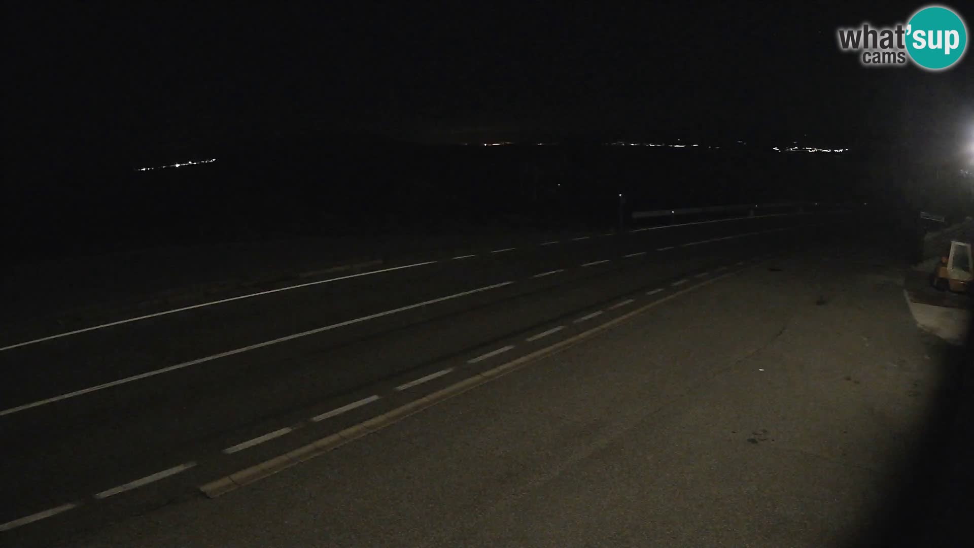Webcam autoroute Adriatique D8 près de SENJ – vue sur l’île de KRK