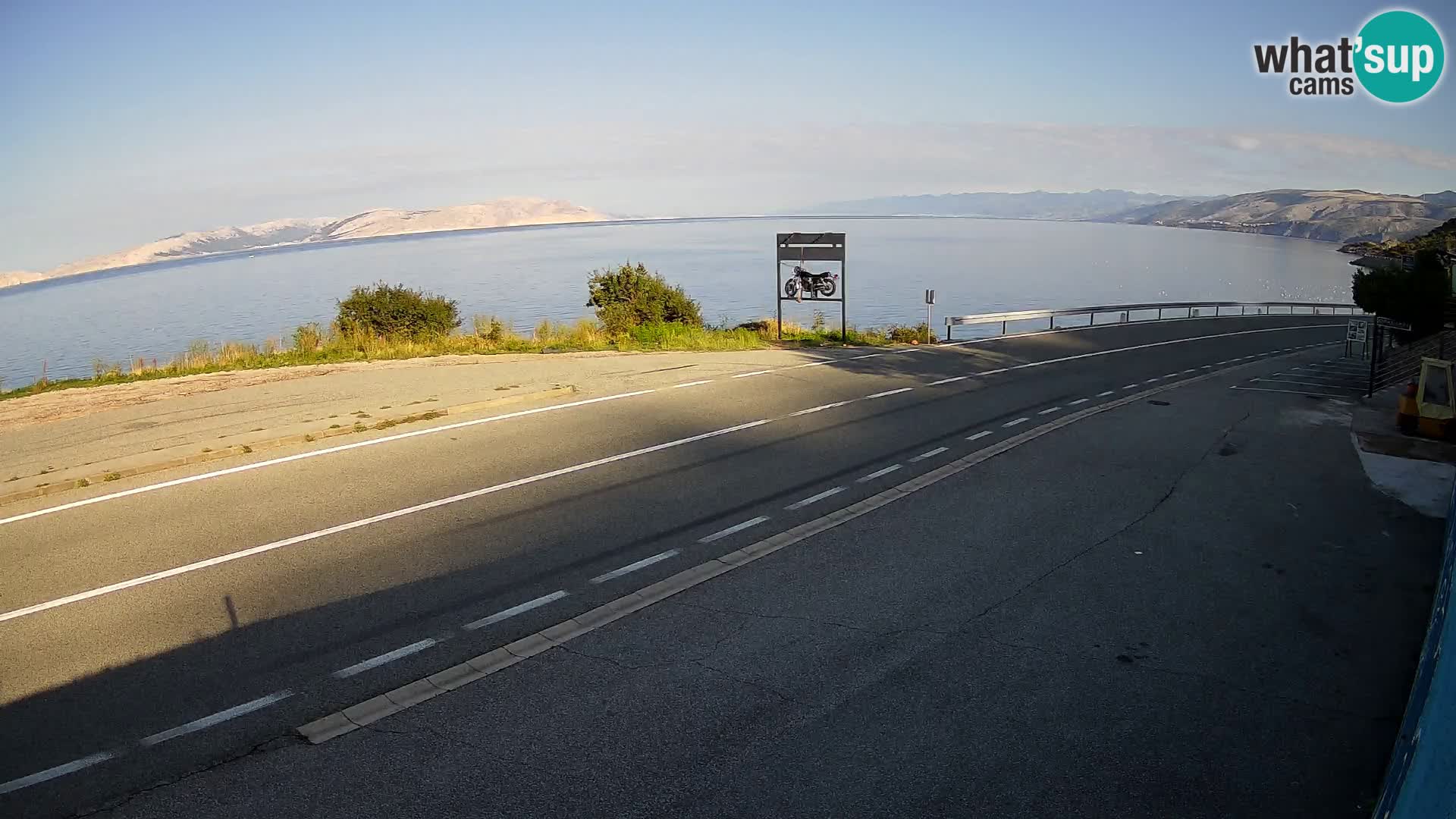 Web kamera Jadranska Magistrala kod SENJa – pogled na KRK