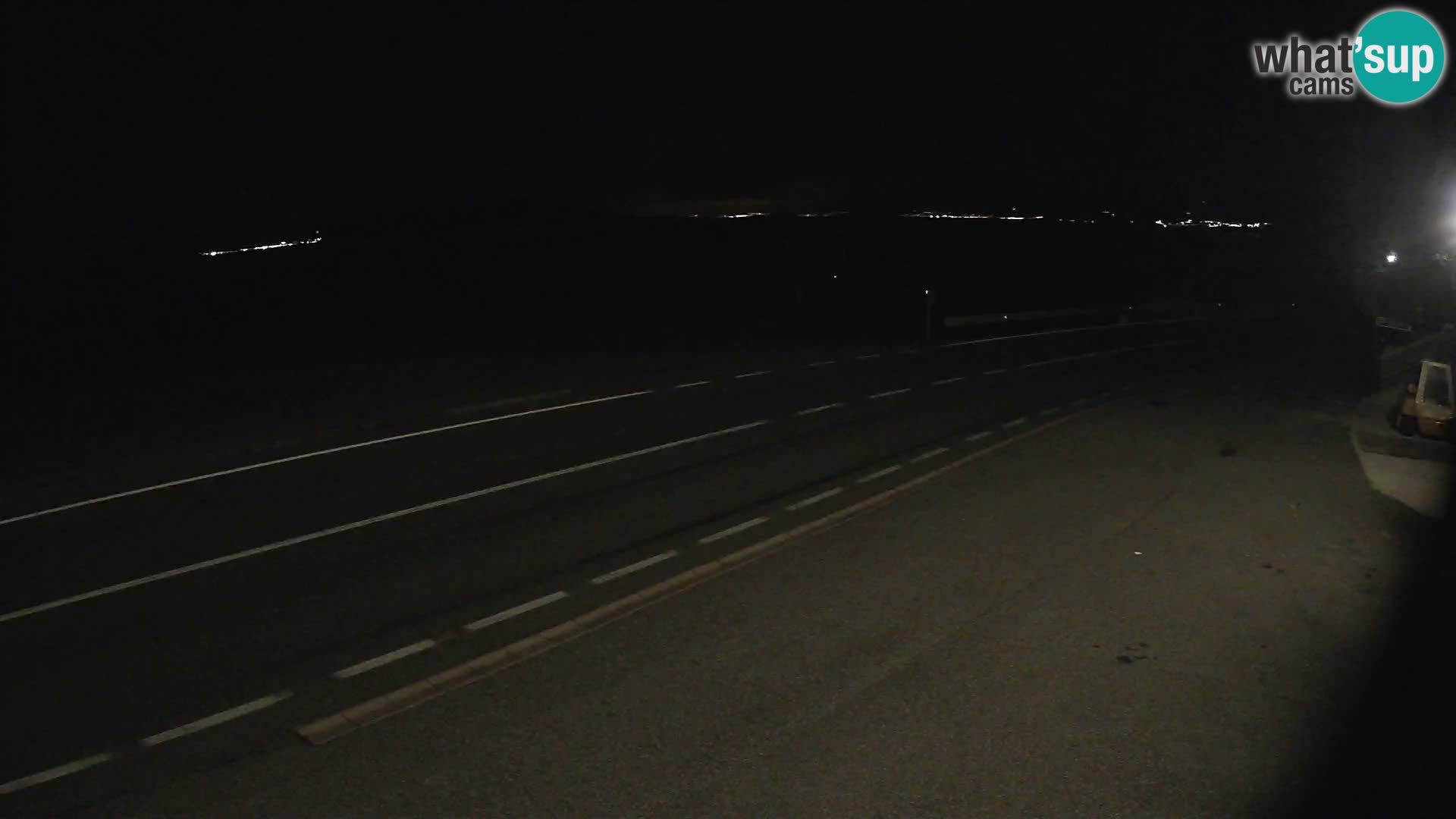 Webcam Adria-Autobahn D8 bei SENJ – Blick auf die Insel KRK