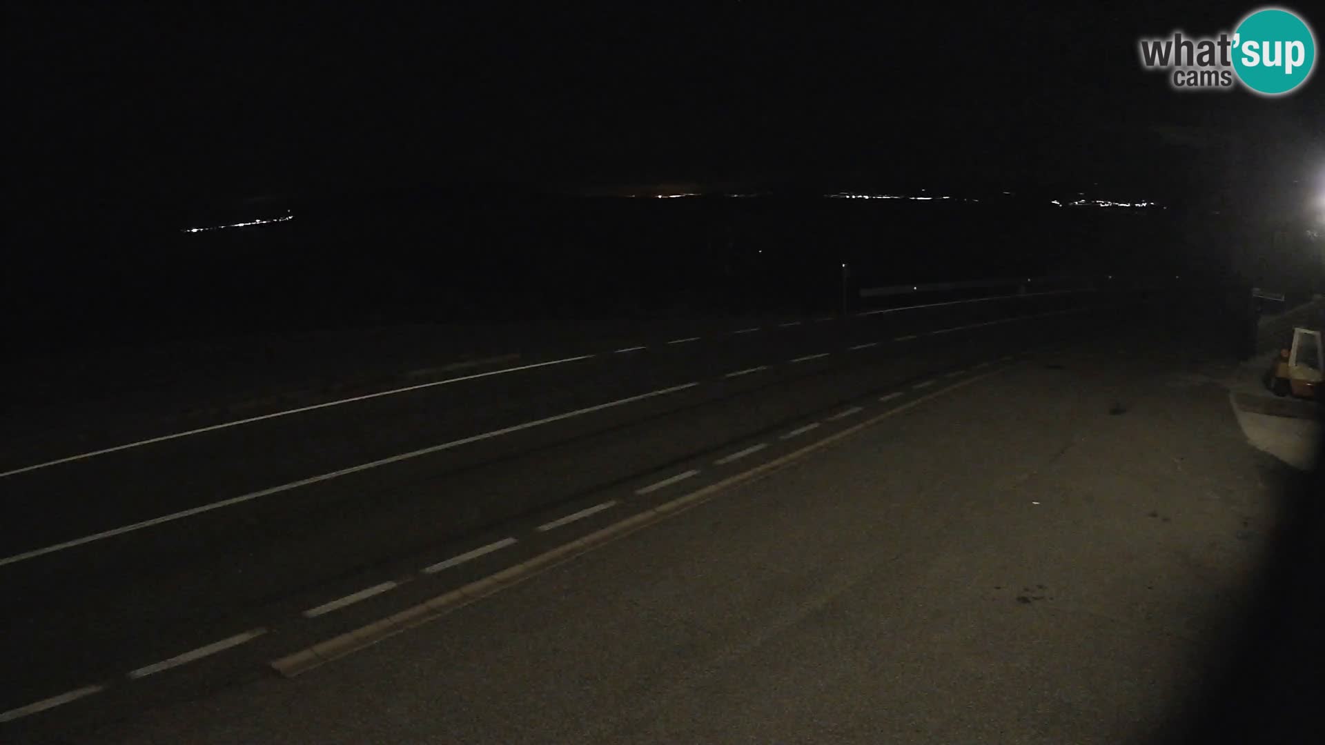 Webcam Adriatic highway D8 near SENJ – view to KRK island