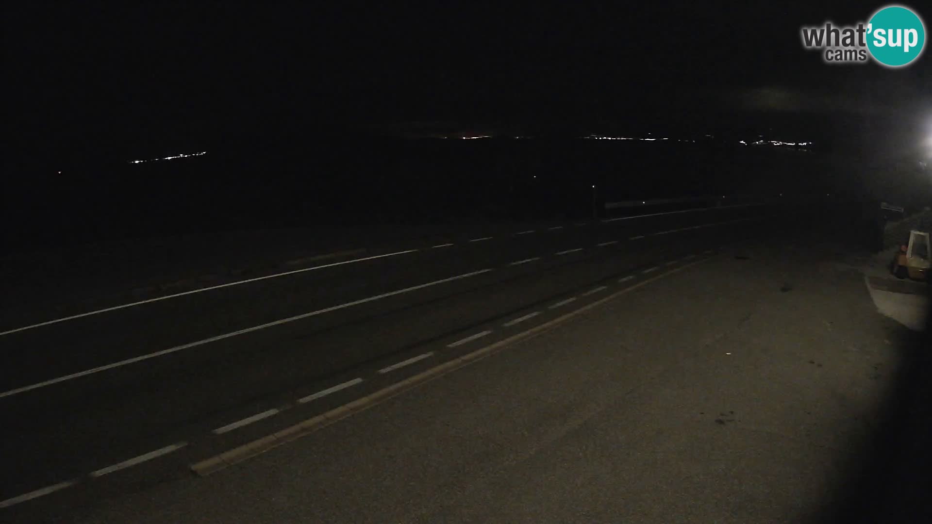 Webcam Adria-Autobahn D8 bei SENJ – Blick auf die Insel KRK