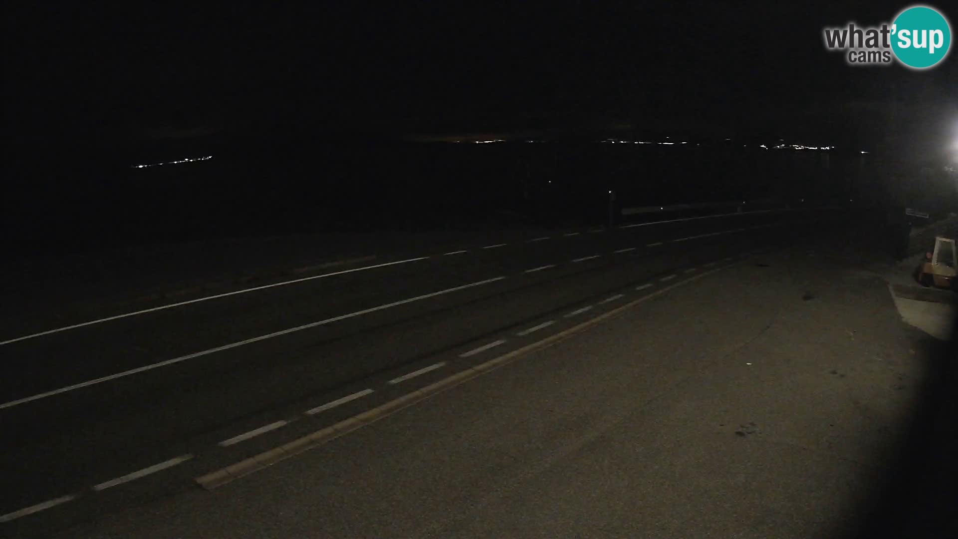 Webcam autopista adriática D8 cerca de SENJ – vista de la isla de KRK