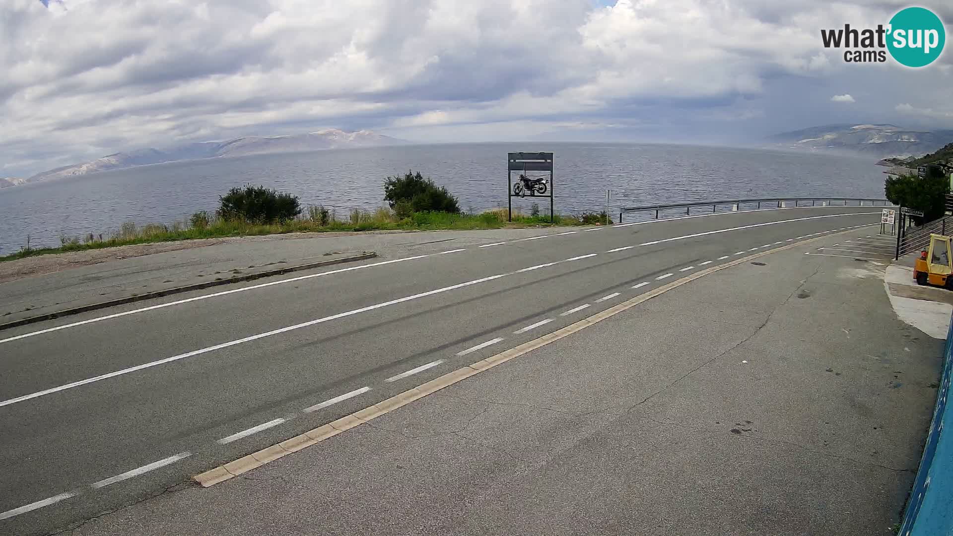 Webcam statale Adriatica D8 vicino SEGNA – Panorama su VEGLIA