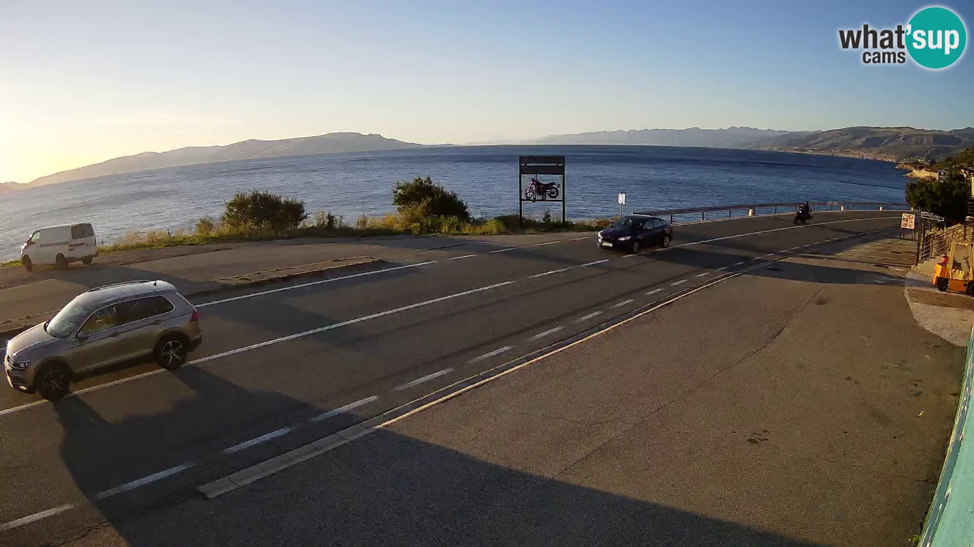 Webcam statale Adriatica D8 vicino SEGNA – Panorama su VEGLIA