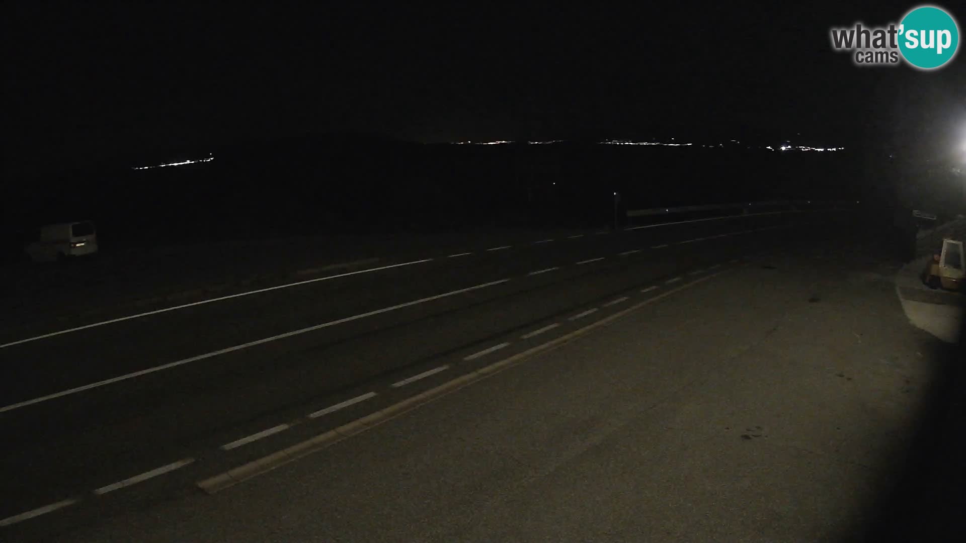 Webcam Adria-Autobahn D8 bei SENJ – Blick auf die Insel KRK