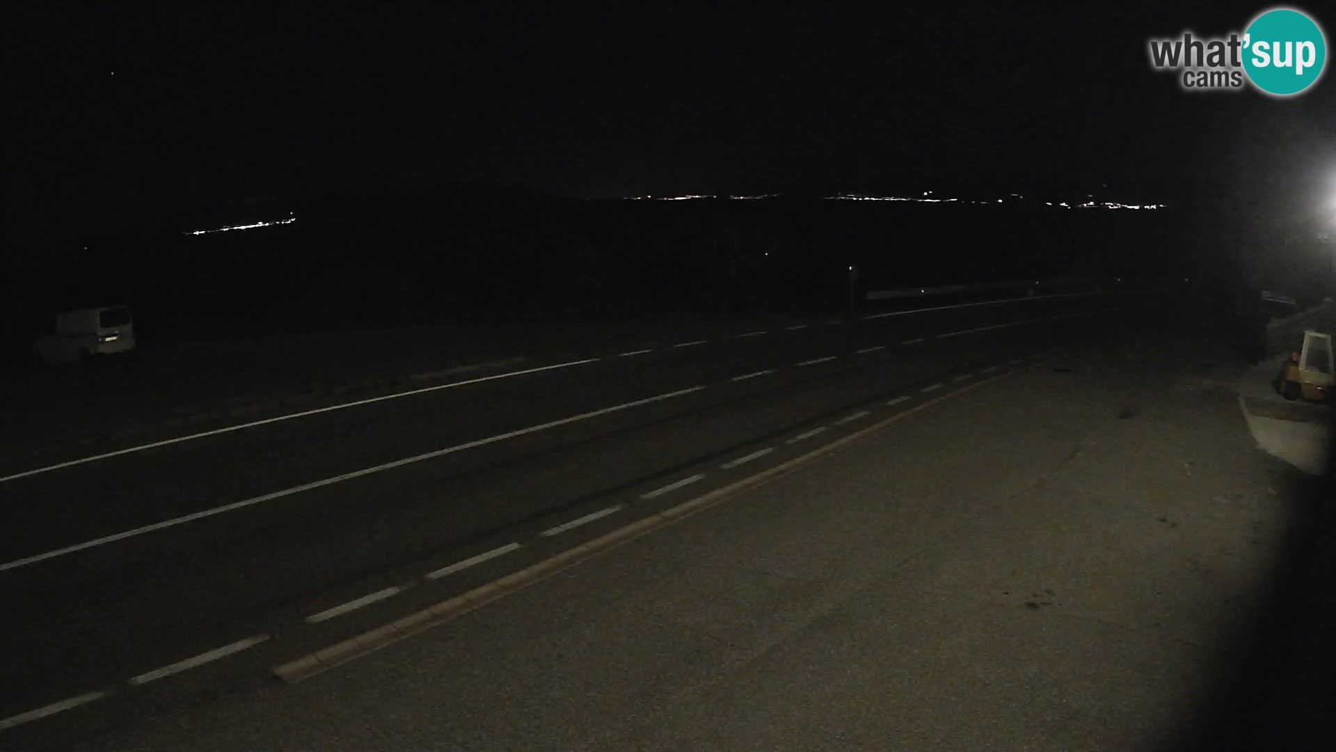 Webcam Adria-Autobahn D8 bei SENJ – Blick auf die Insel KRK