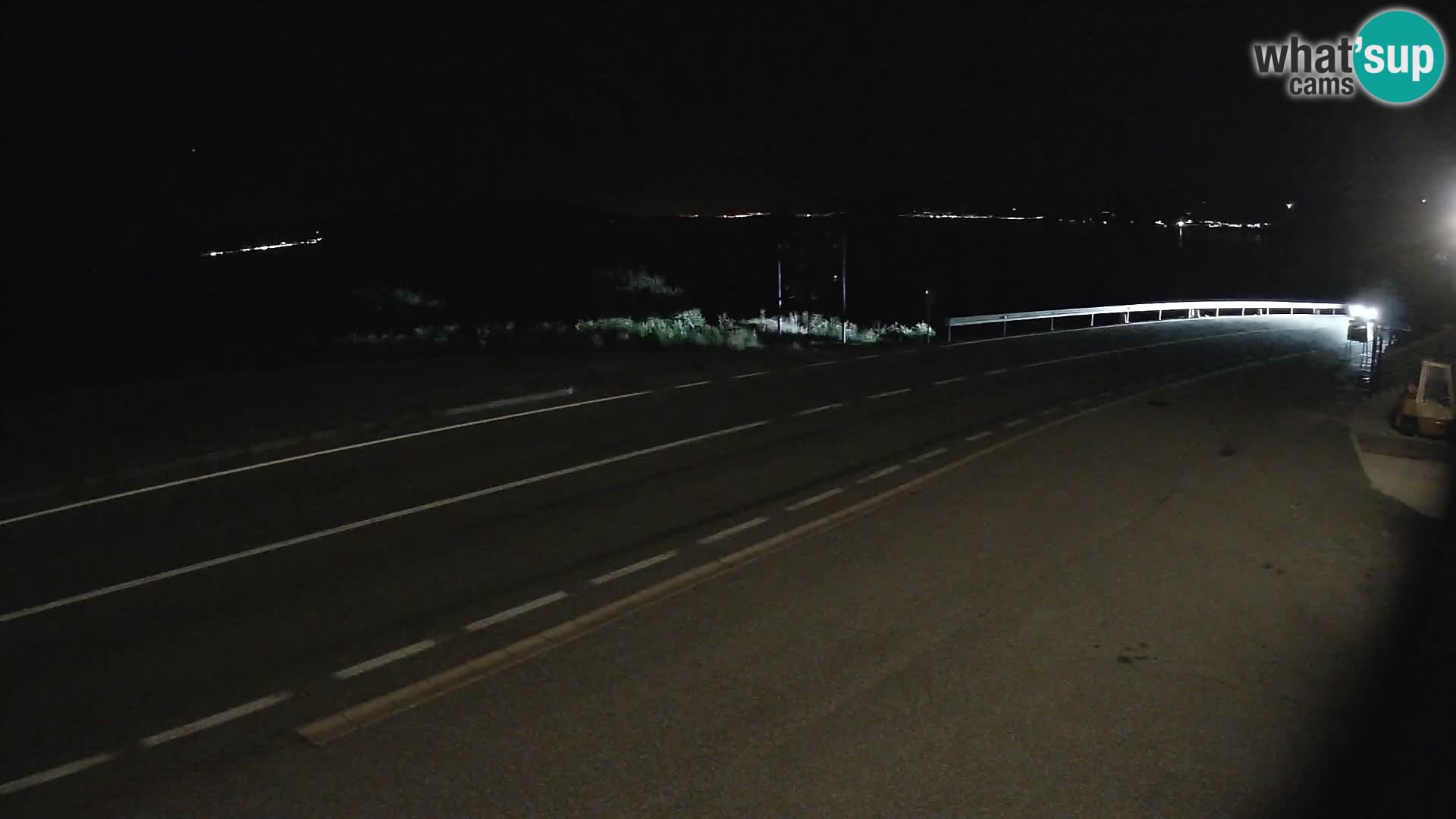 Webcam Adriatic highway D8 near SENJ – view to KRK island