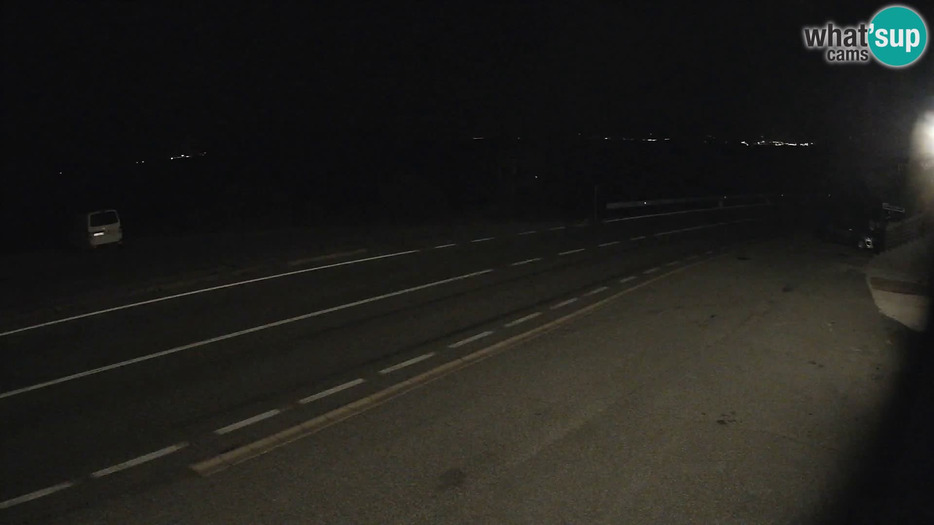 Webcam autoroute Adriatique D8 près de SENJ – vue sur l’île de KRK
