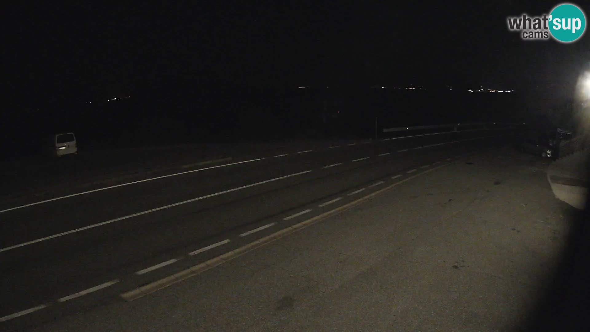 Webcam Adriatic highway D8 near SENJ – view to KRK island