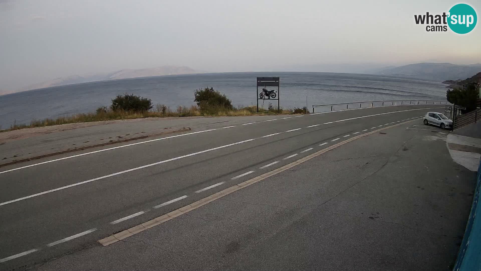 Webcam statale Adriatica D8 vicino SEGNA – Panorama su VEGLIA